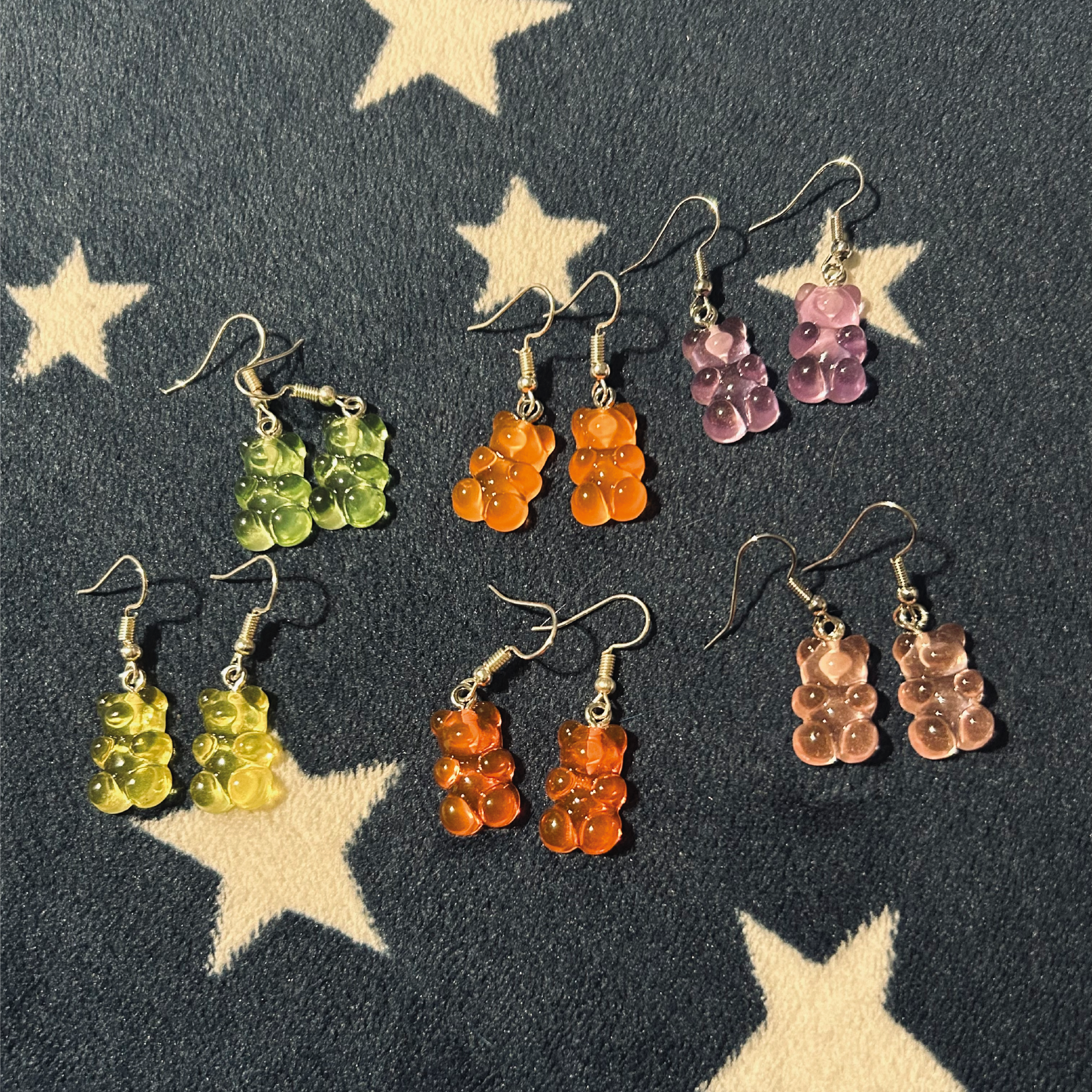 Gummy Bear Earrings Mixed Colours
