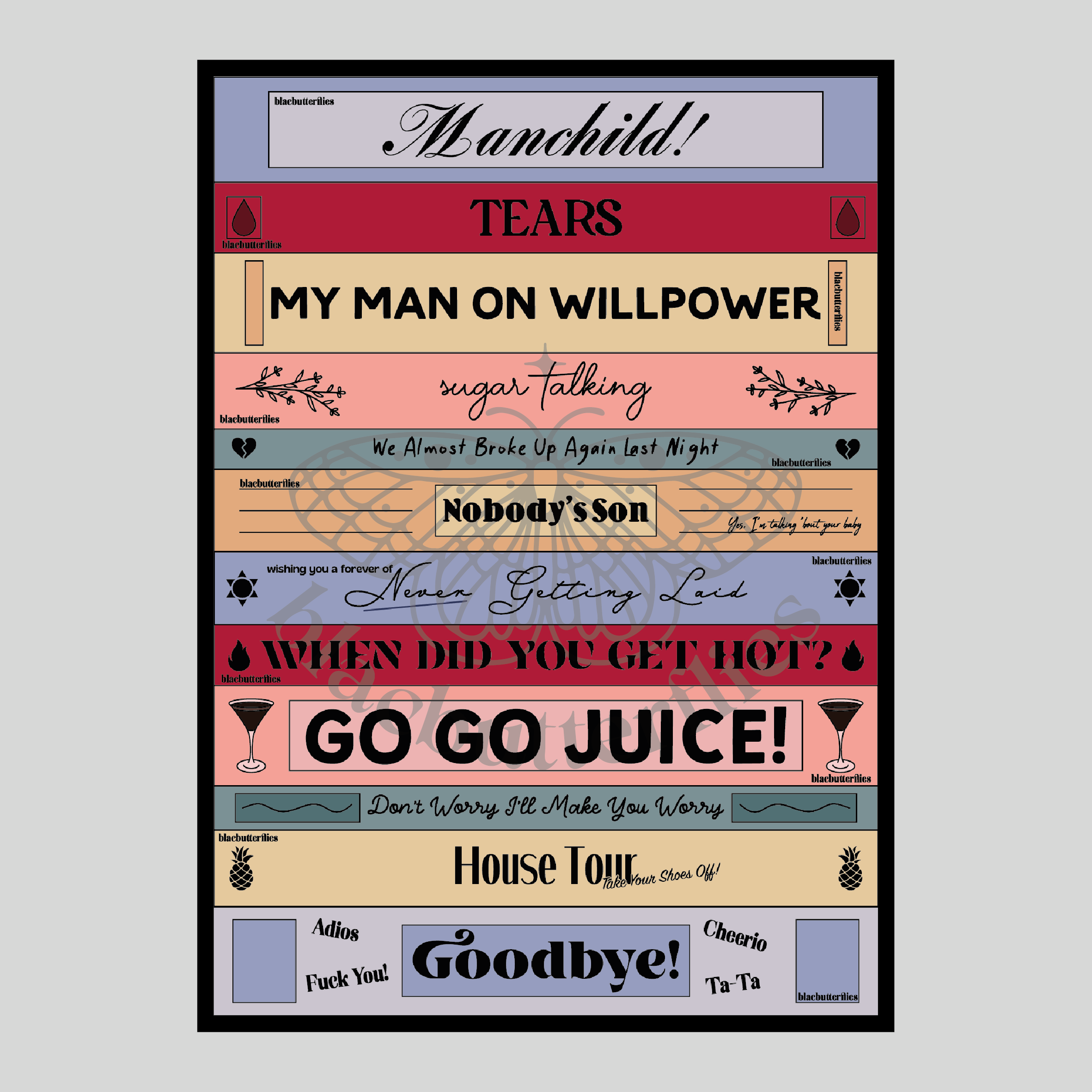 MBF Typographic Poster