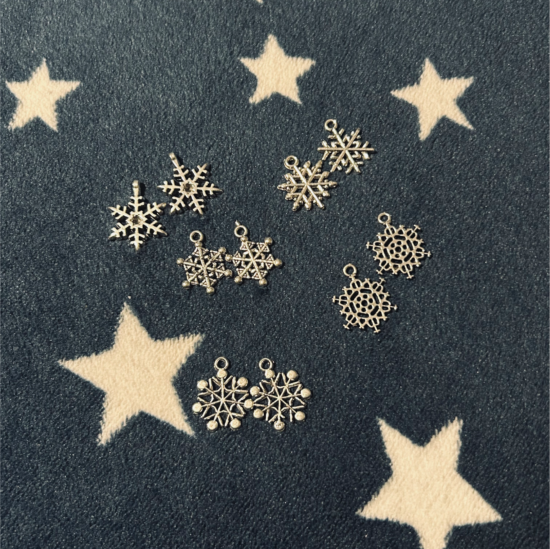 Silver Snowflake Earrings Lucky Dip