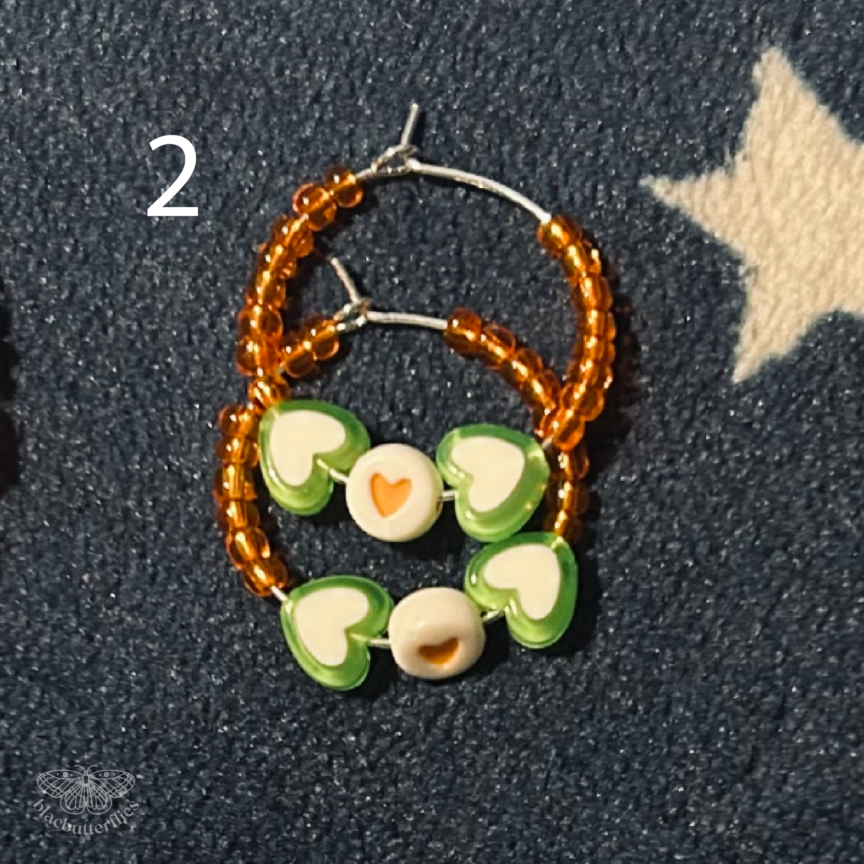 Showgirl Inspired Friendship Bracelet Style Hoop Earrings