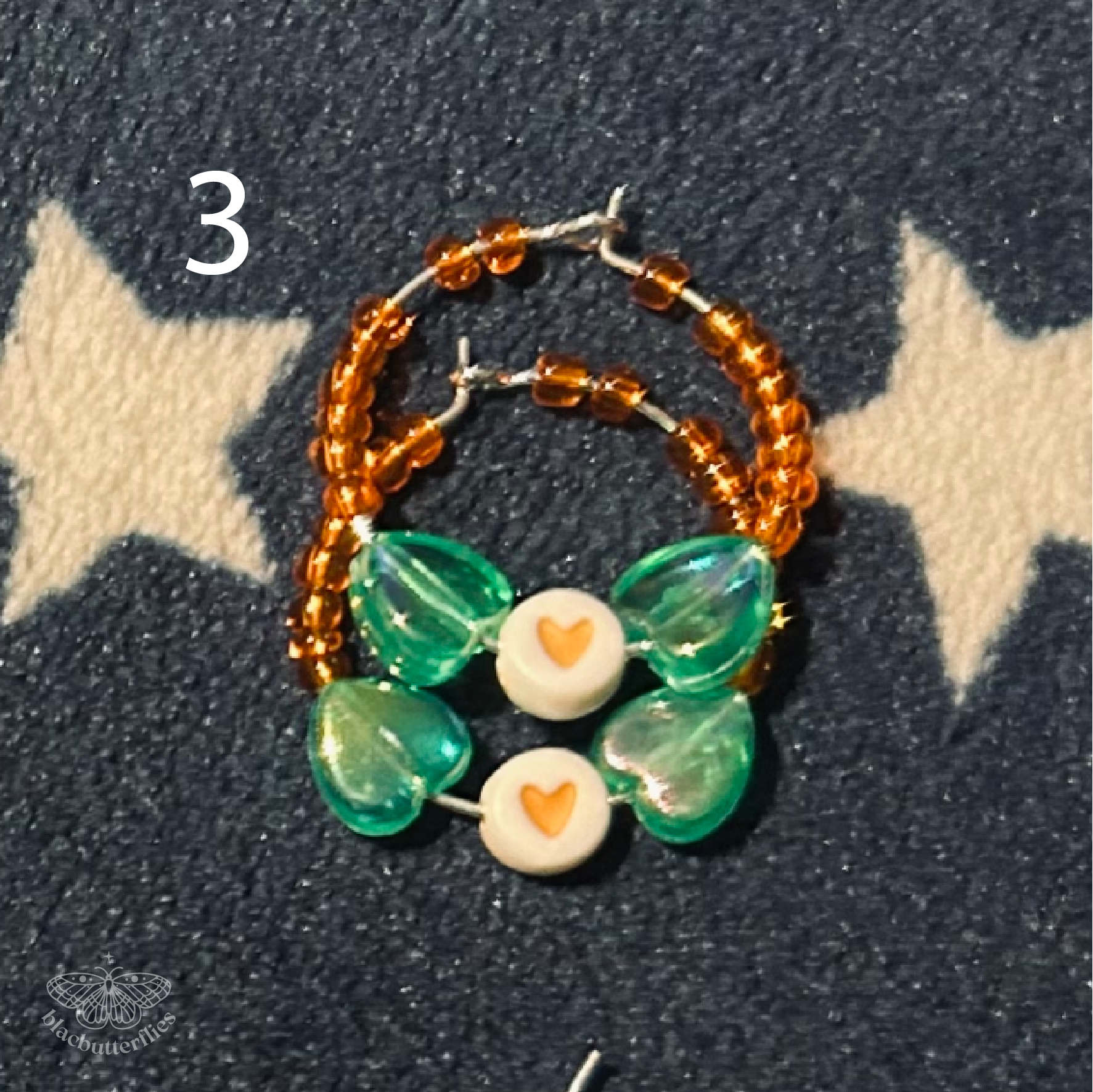 Showgirl Inspired Friendship Bracelet Style Hoop Earrings