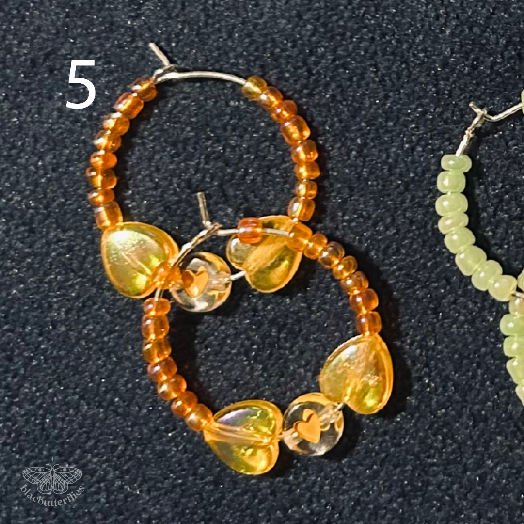 Showgirl Inspired Friendship Bracelet Style Hoop Earrings