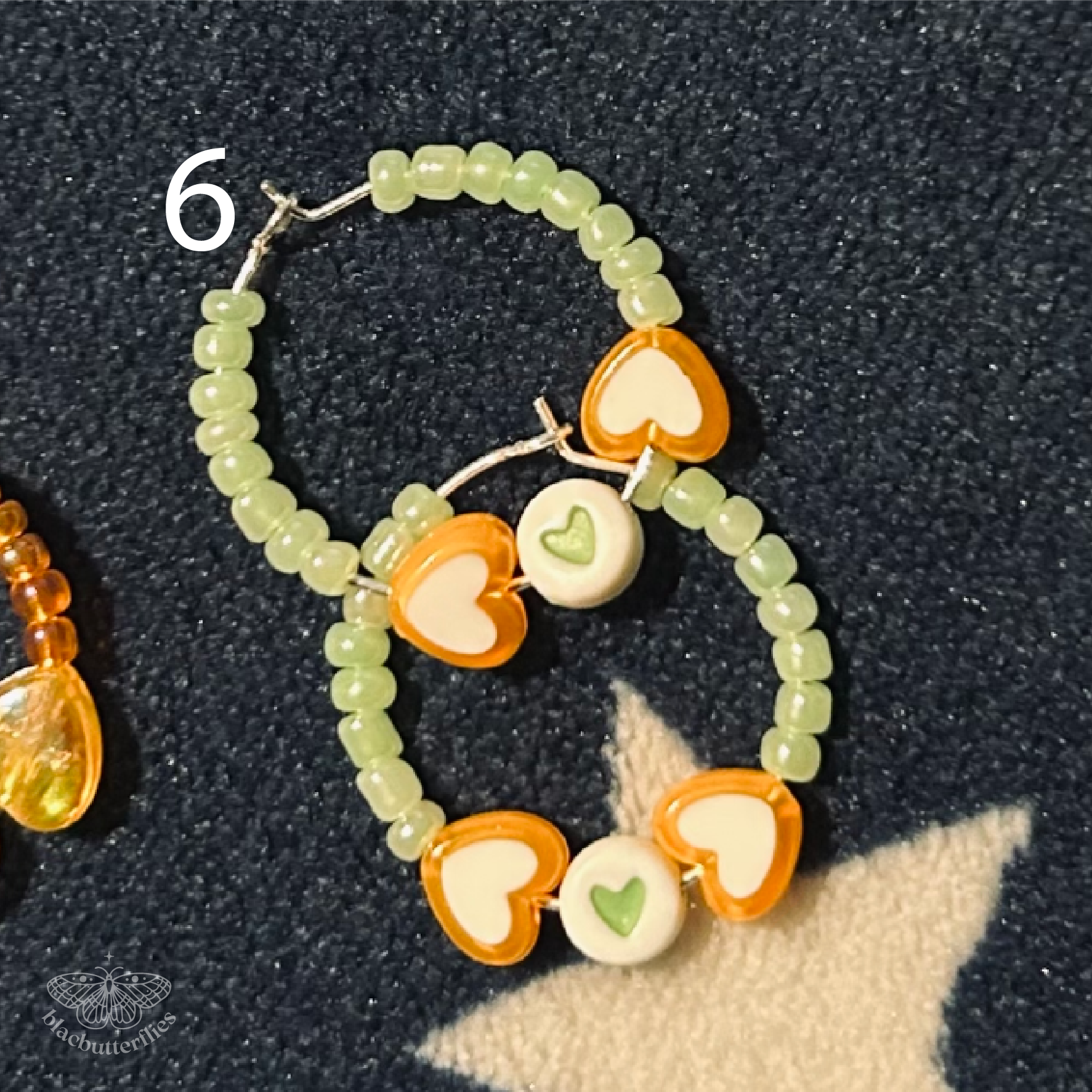Showgirl Inspired Friendship Bracelet Style Hoop Earrings