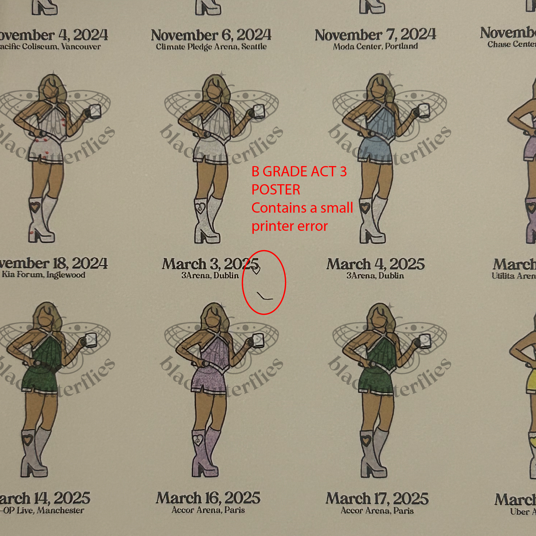 Carpenter Sweet Tour Posters (Legs 1 & 2)