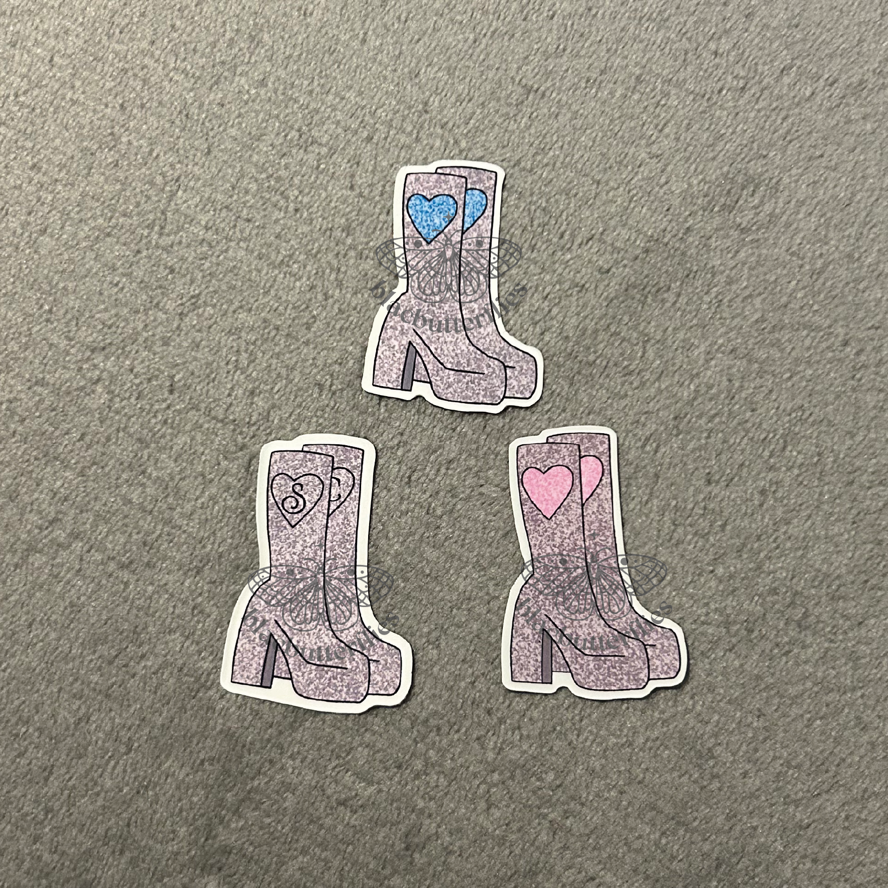 Heart Boot Sticker