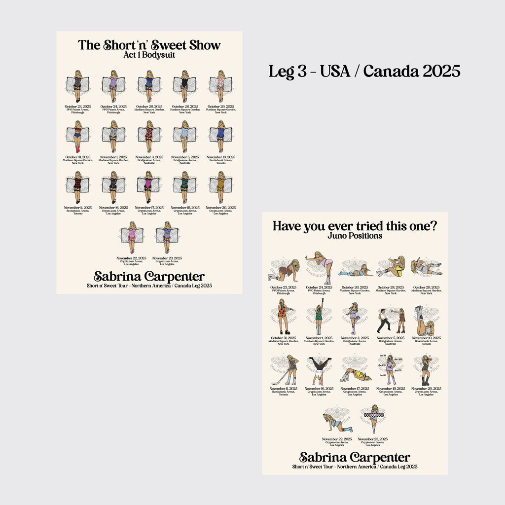 Carpenter Sweet Tour Posters (Leg 3 USA / Canada)