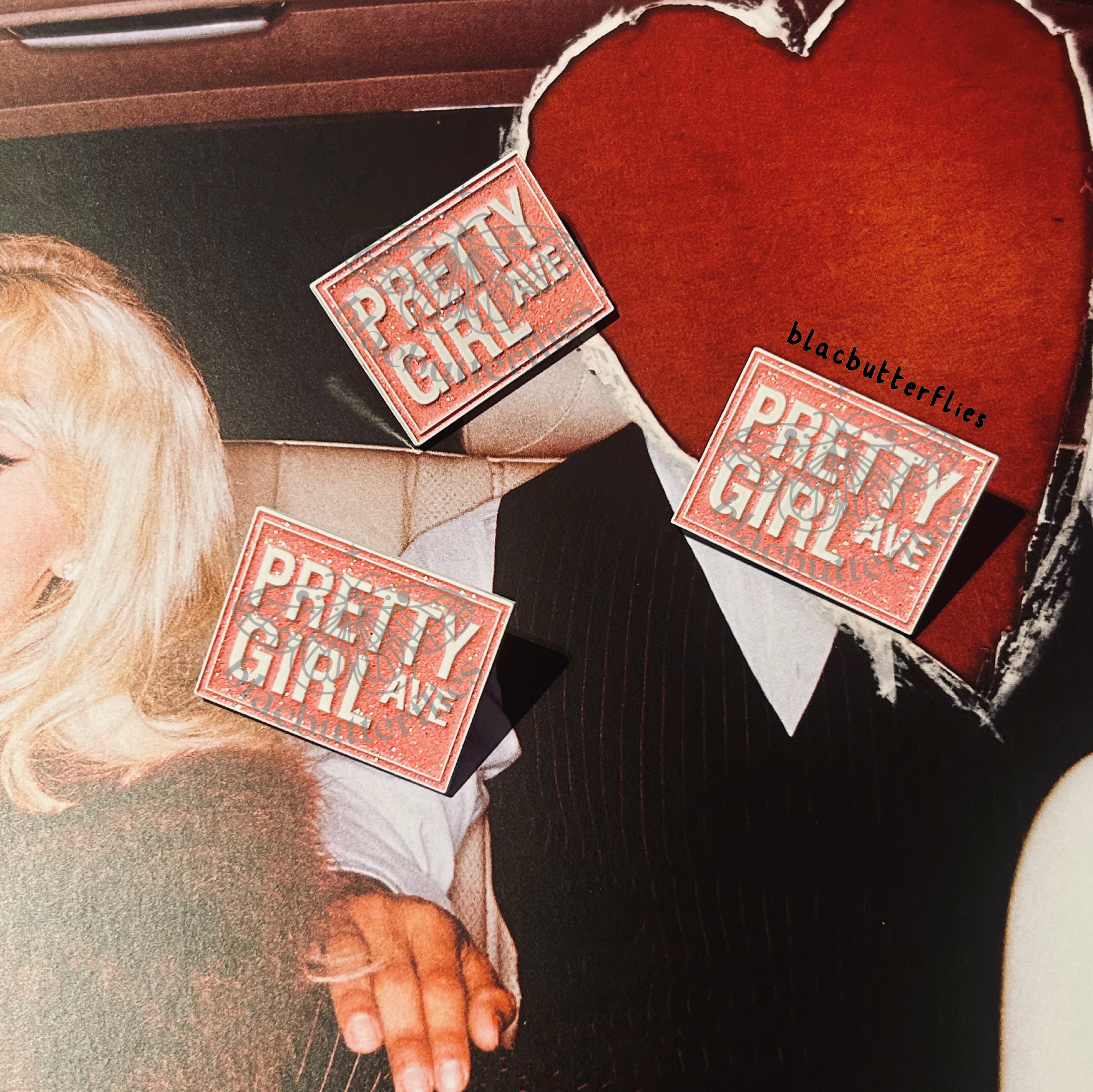 Pretty Girl Avenue Pin Badge