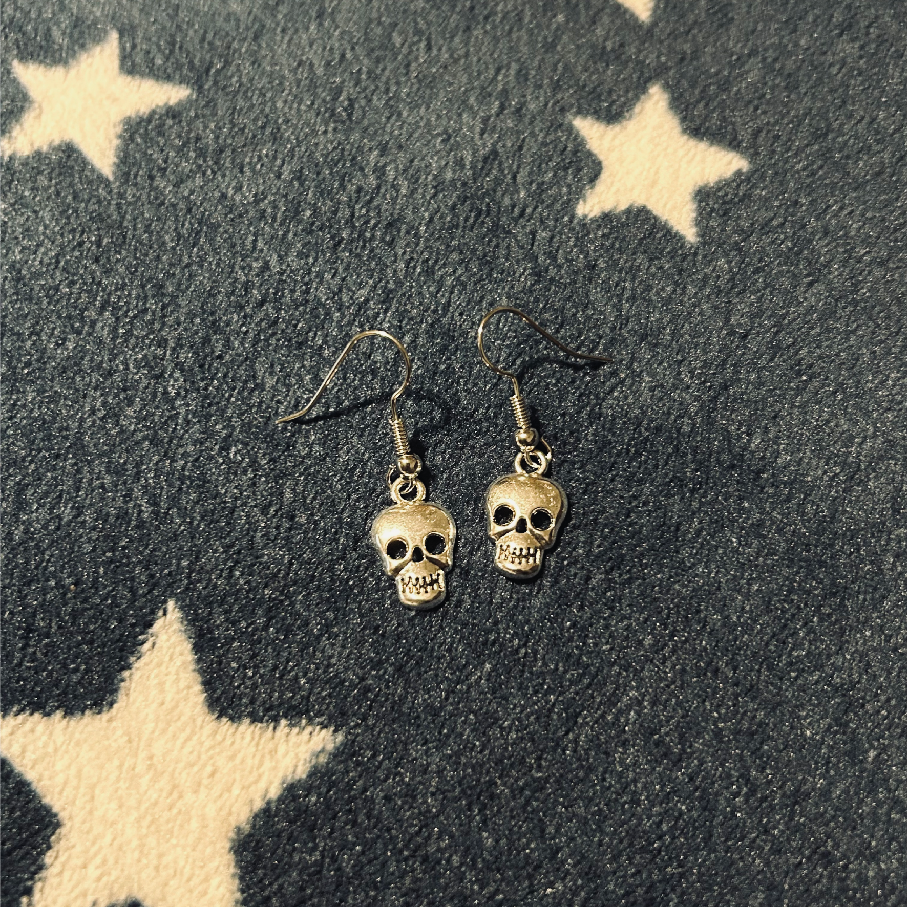 Mini Skulls Silver Earrings