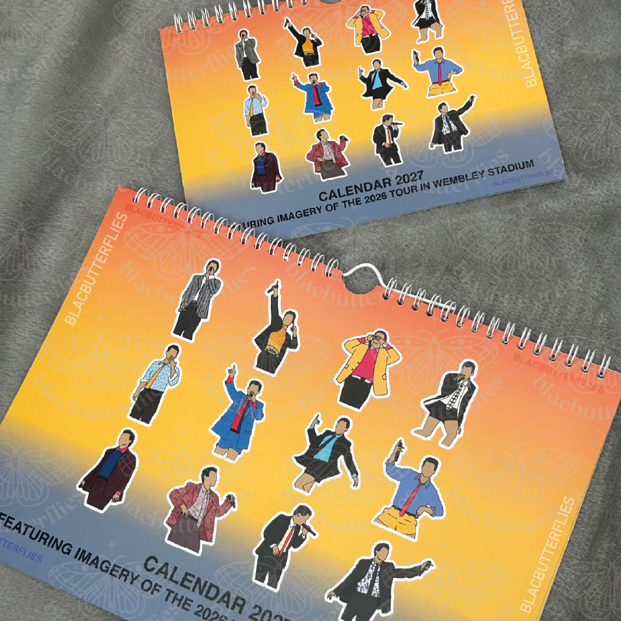 Styles Together Tour Outfit Illustration Calendar 2027