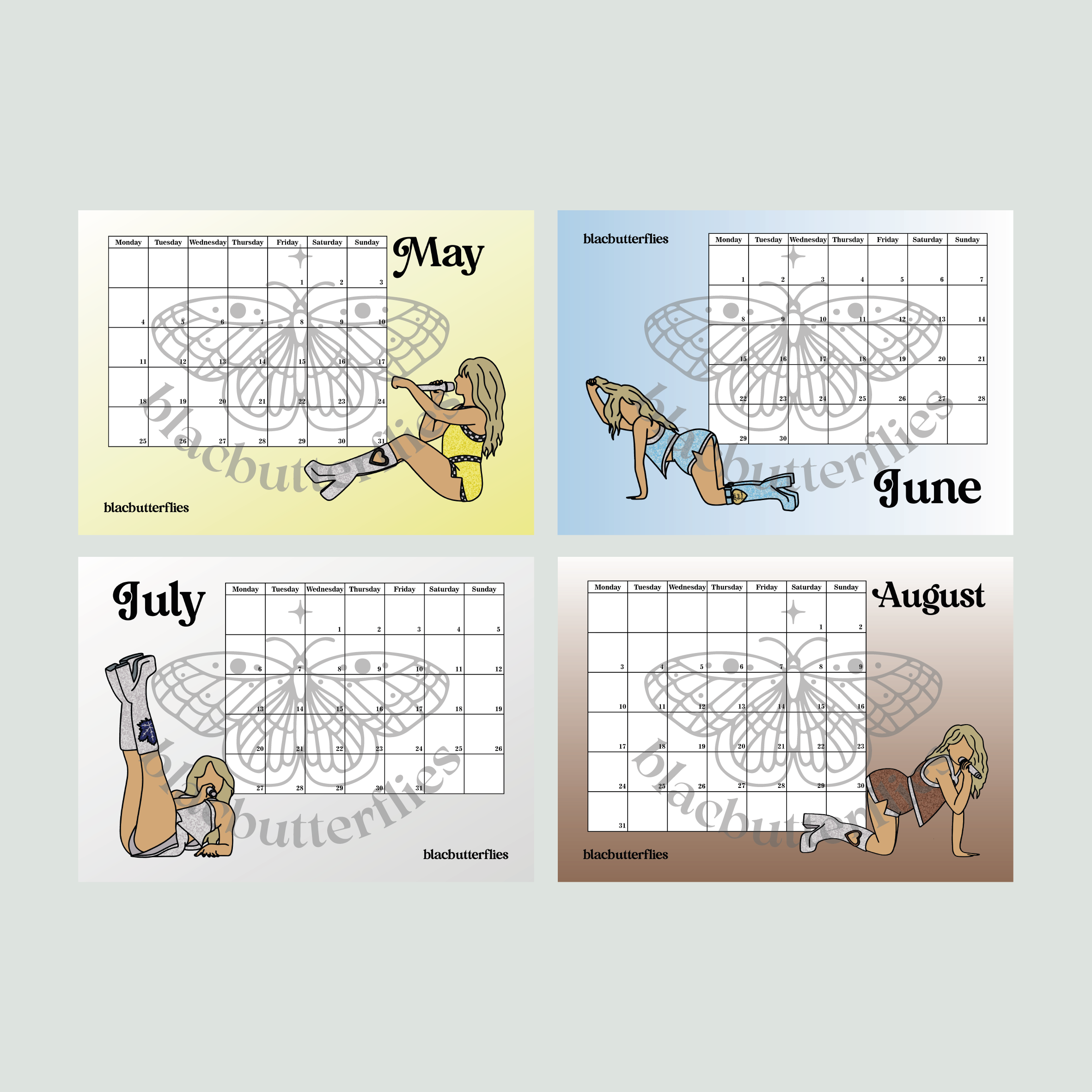 2026 Juno Positions Calendar (LEG 3 A4) PREORDER