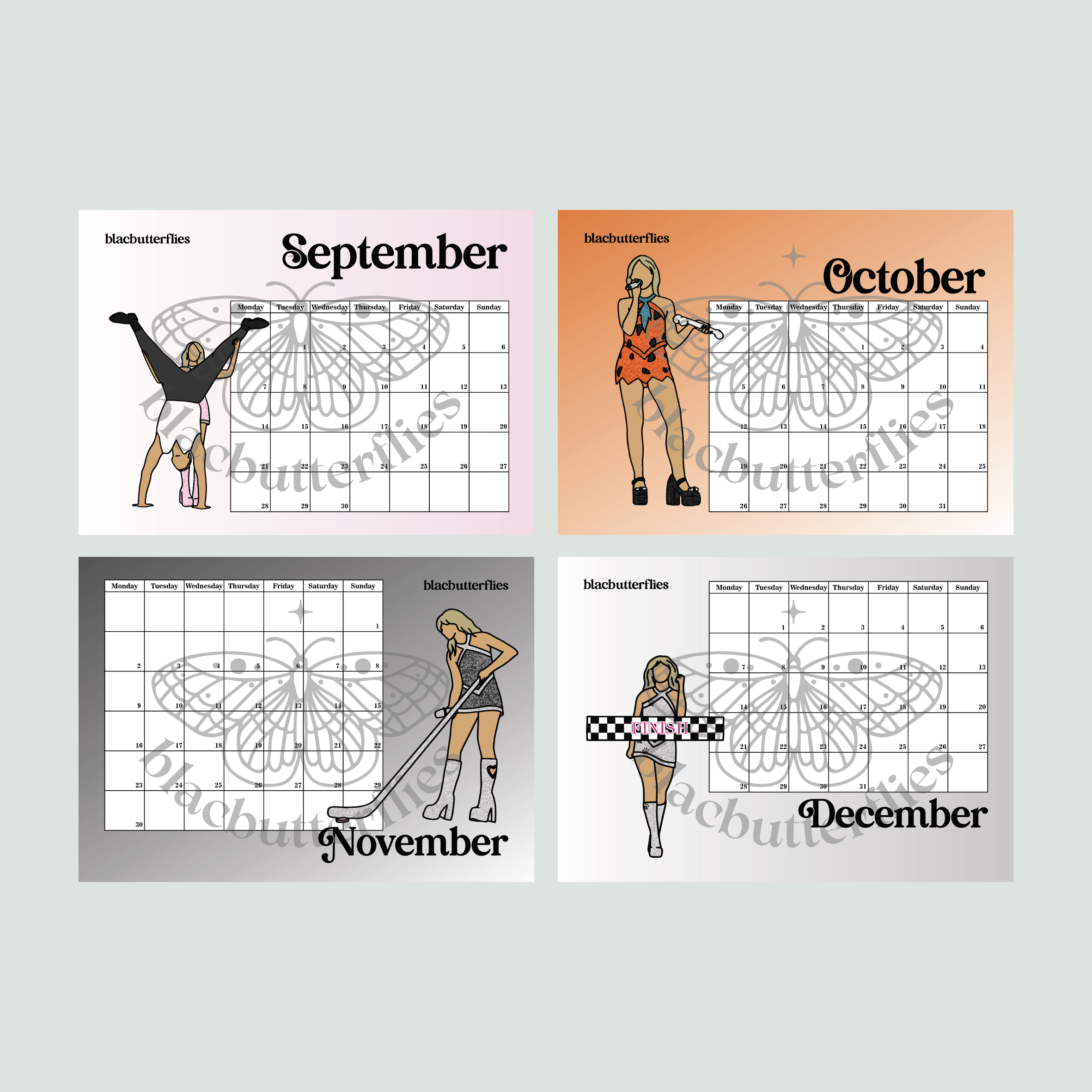 2026 Juno Positions Calendar (LEG 3 A4) PREORDER