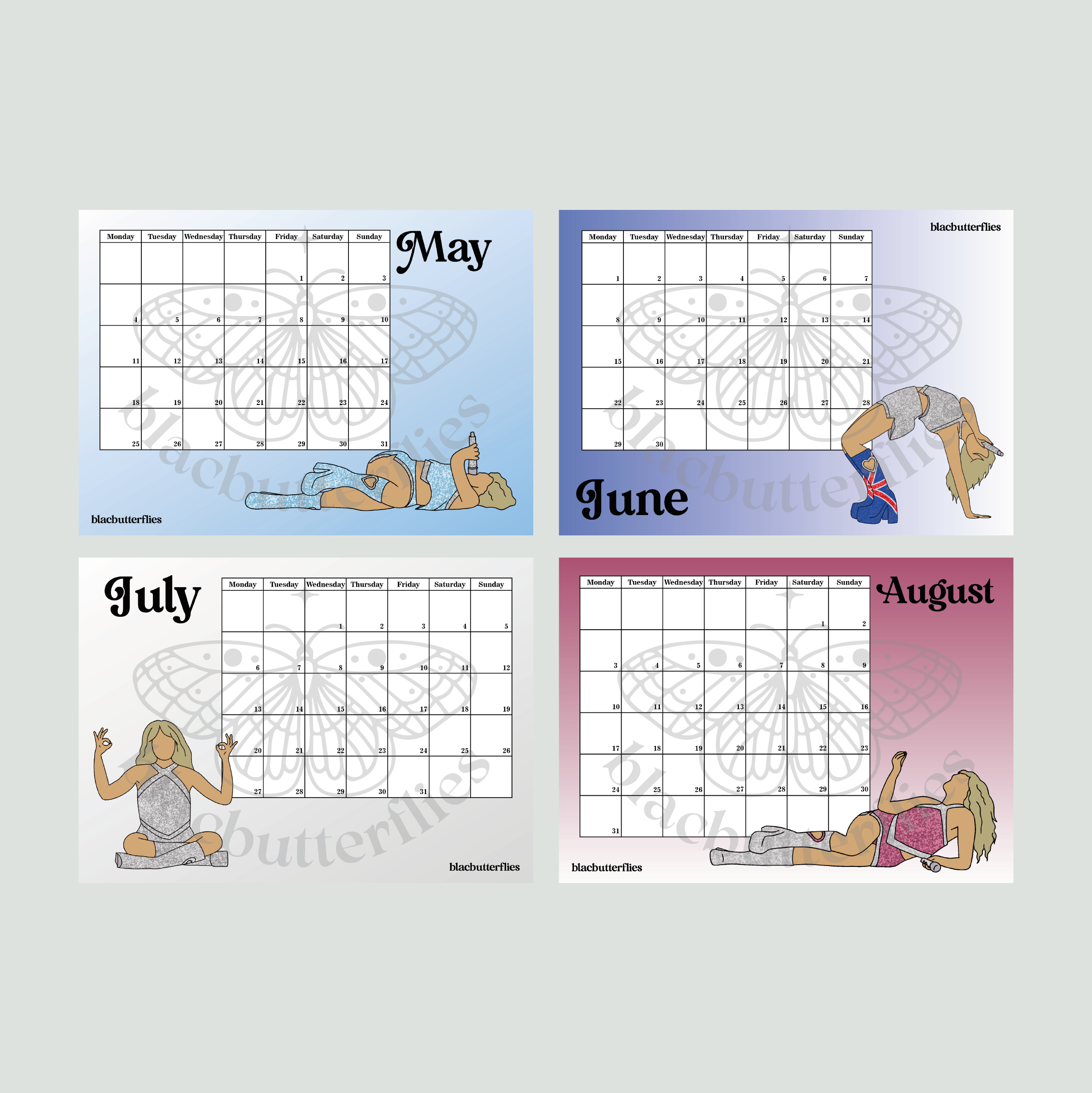 2026 Juno Positions Calendar (EU LEG A5)