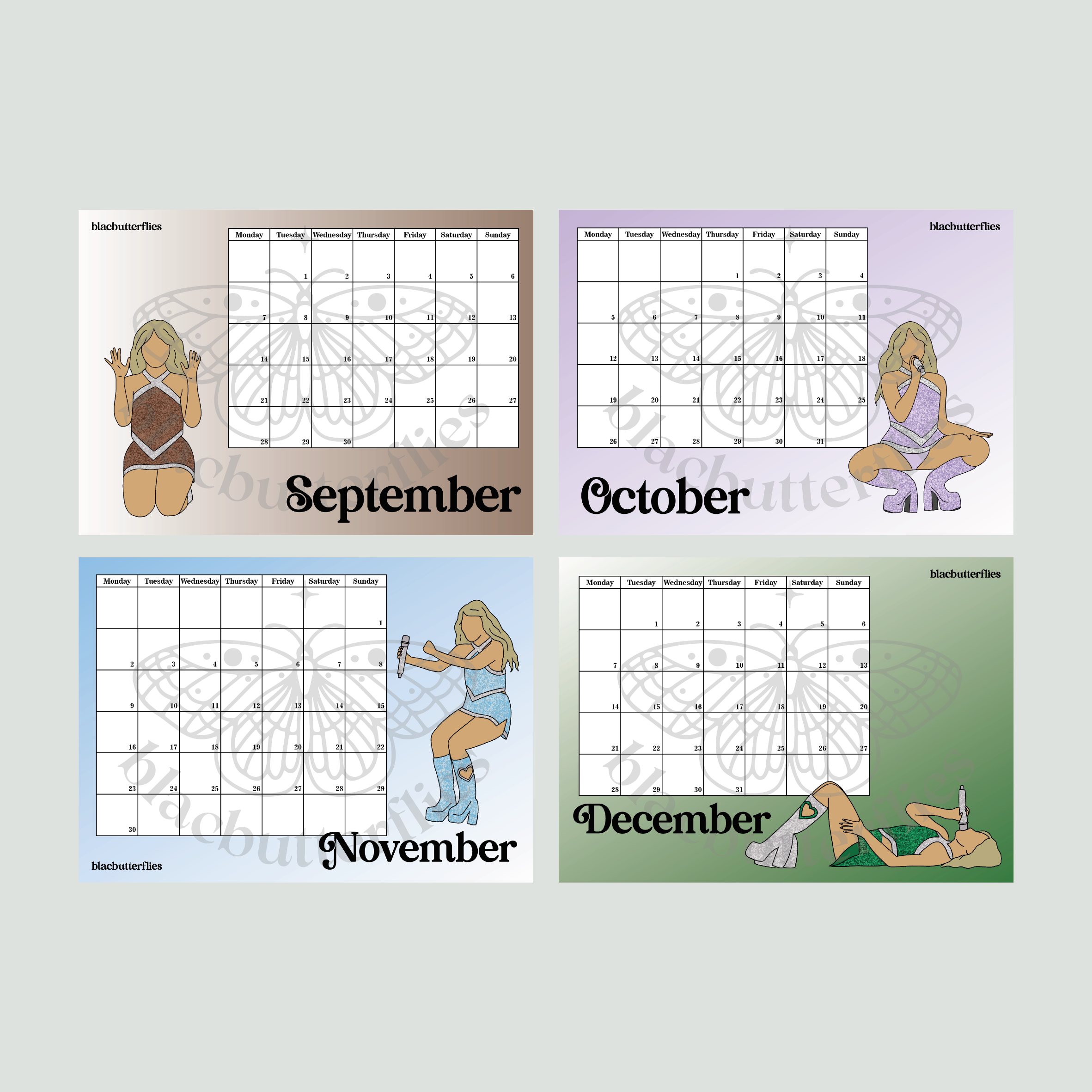 2026 Juno Positions Calendar (EU LEG A5)