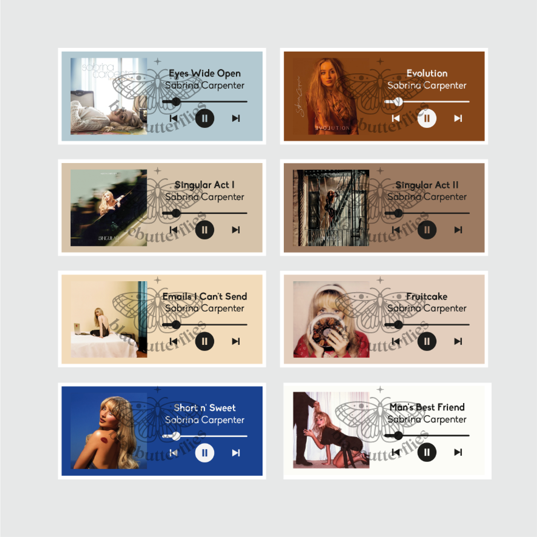 Carpenter Album Stickers