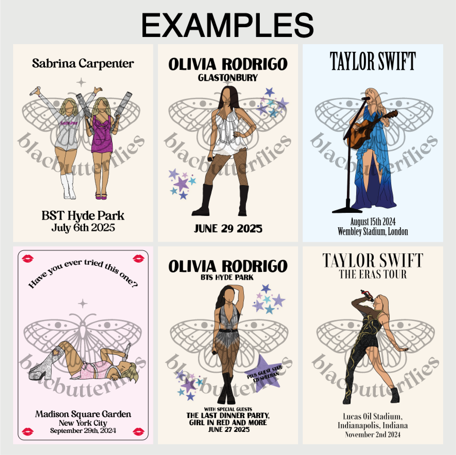 Customised Concert Illustration Poster