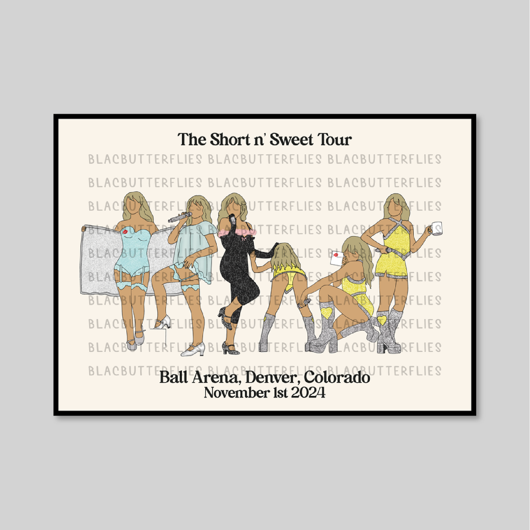Carpenter Tour Outfit Poster Custom Date Poster
