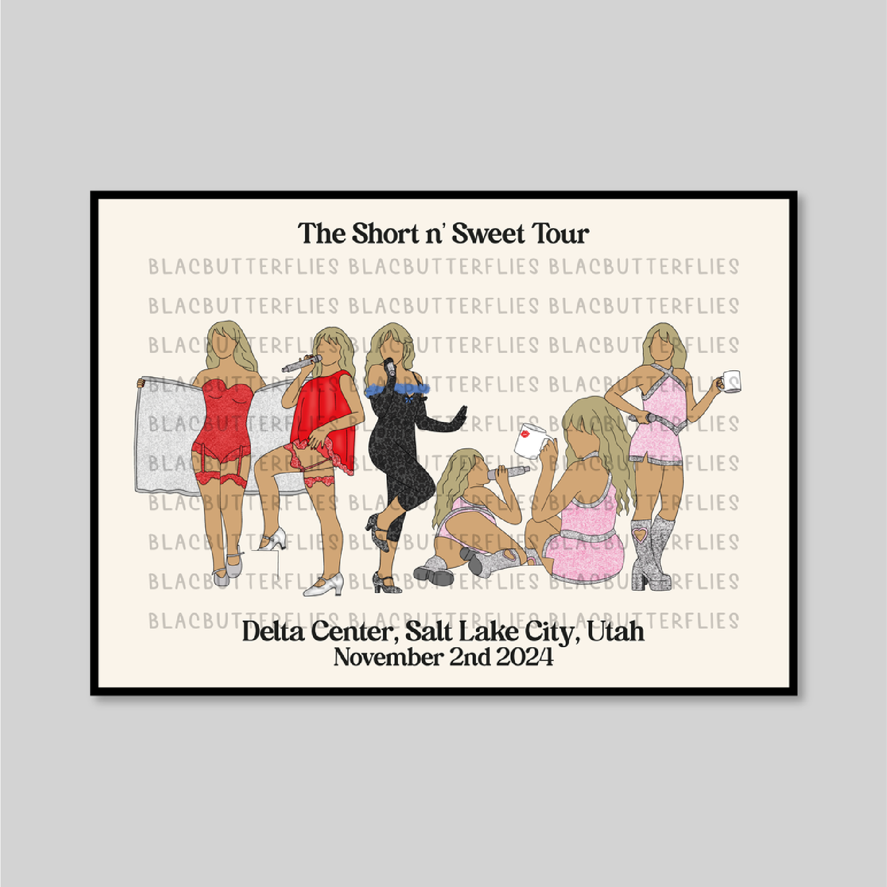 Carpenter Tour Outfit Poster Custom Date Poster
