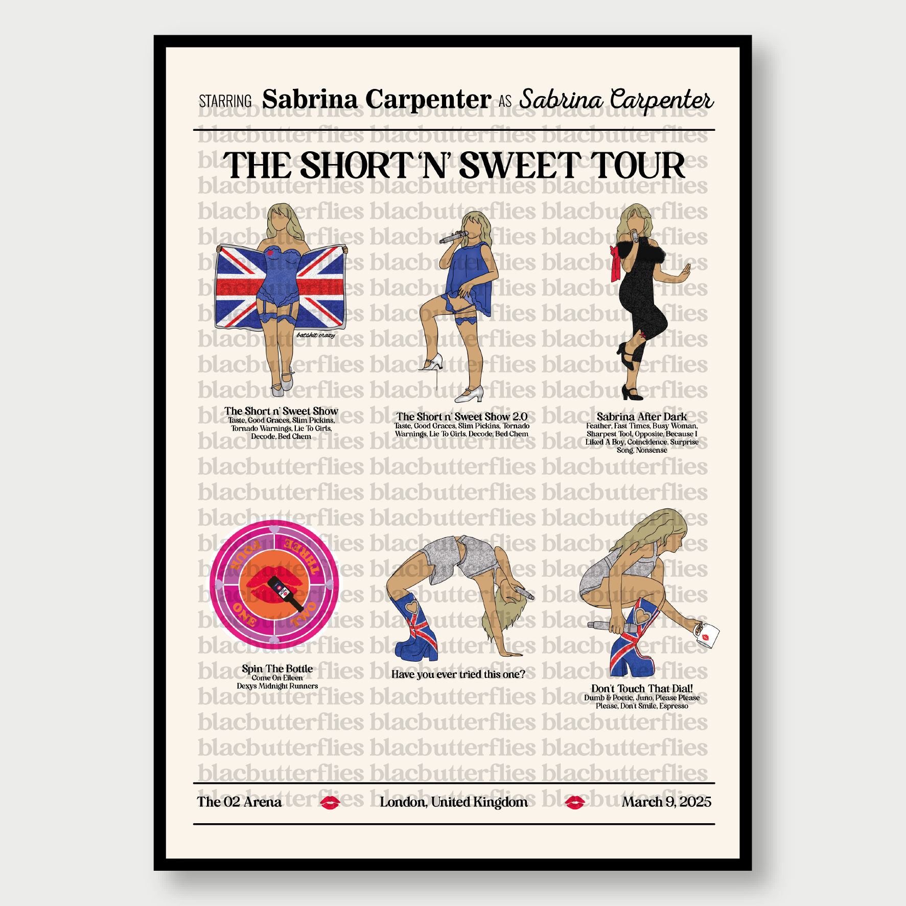 Carpenter Outfit Tour Poster Custom Date