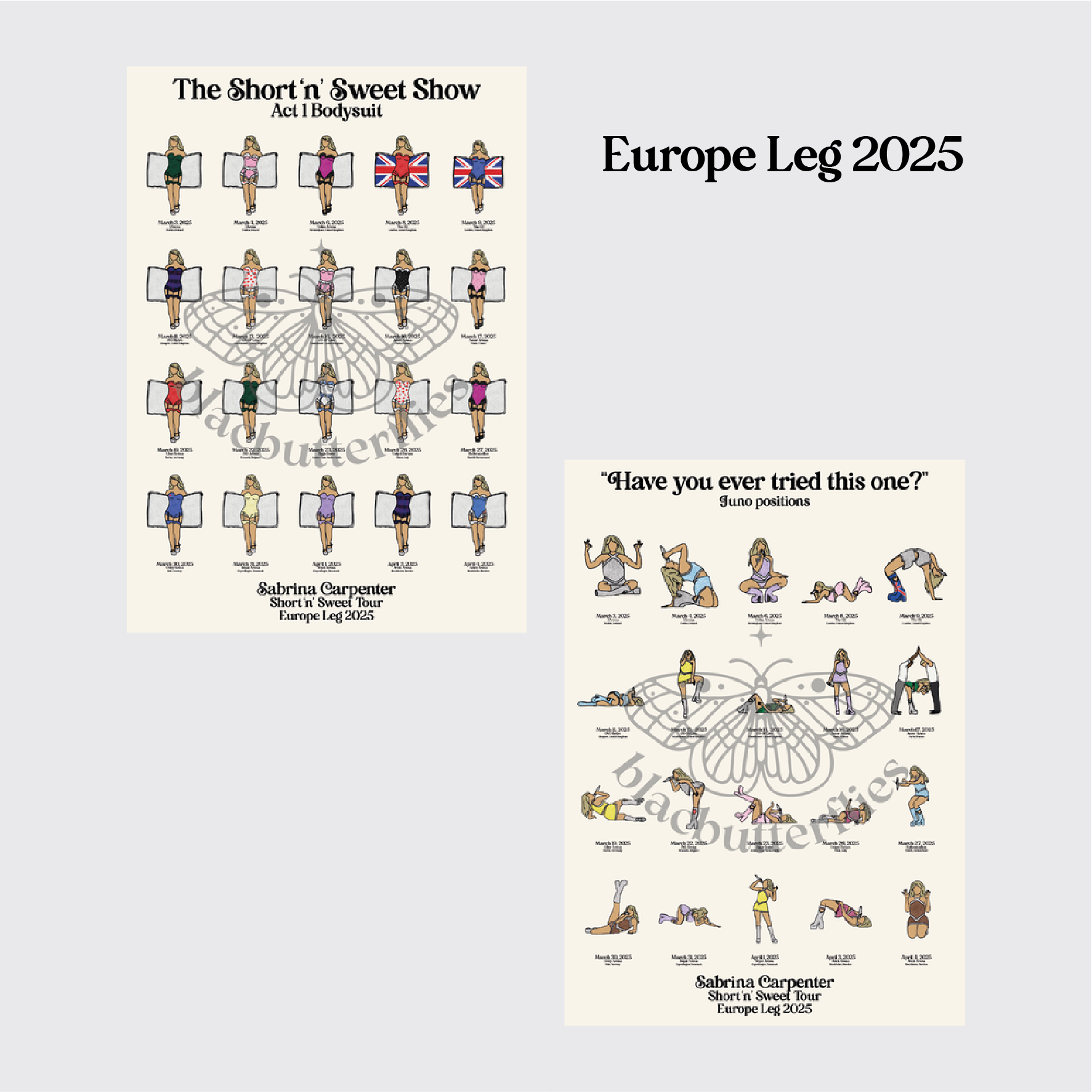 Carpenter Sweet Tour Posters (EU Leg)