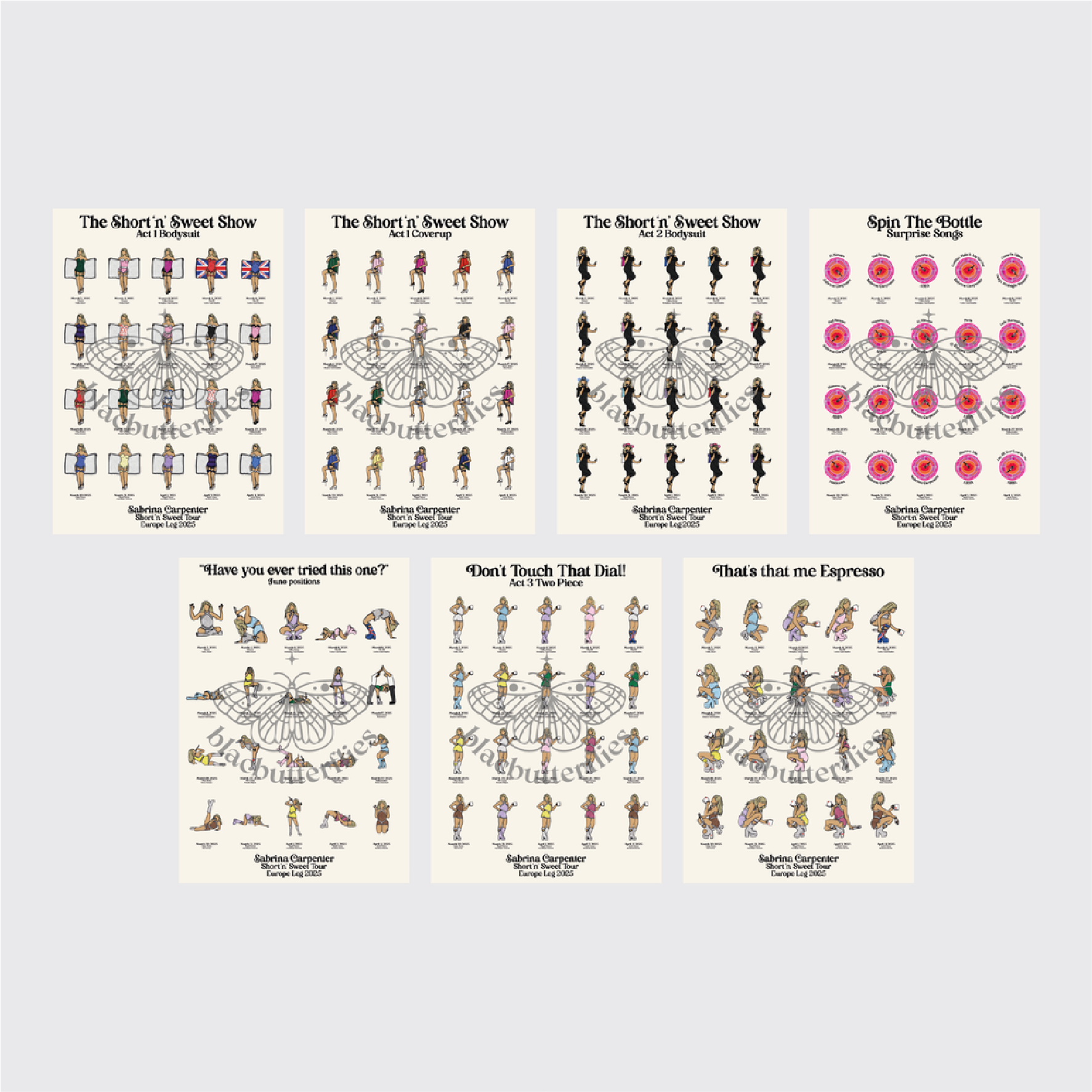 Carpenter Sweet Tour Posters (EU Leg)
