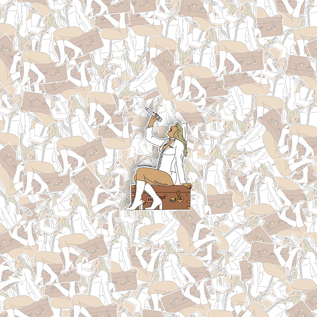 Sabrina Grammys Suitcase Sticker