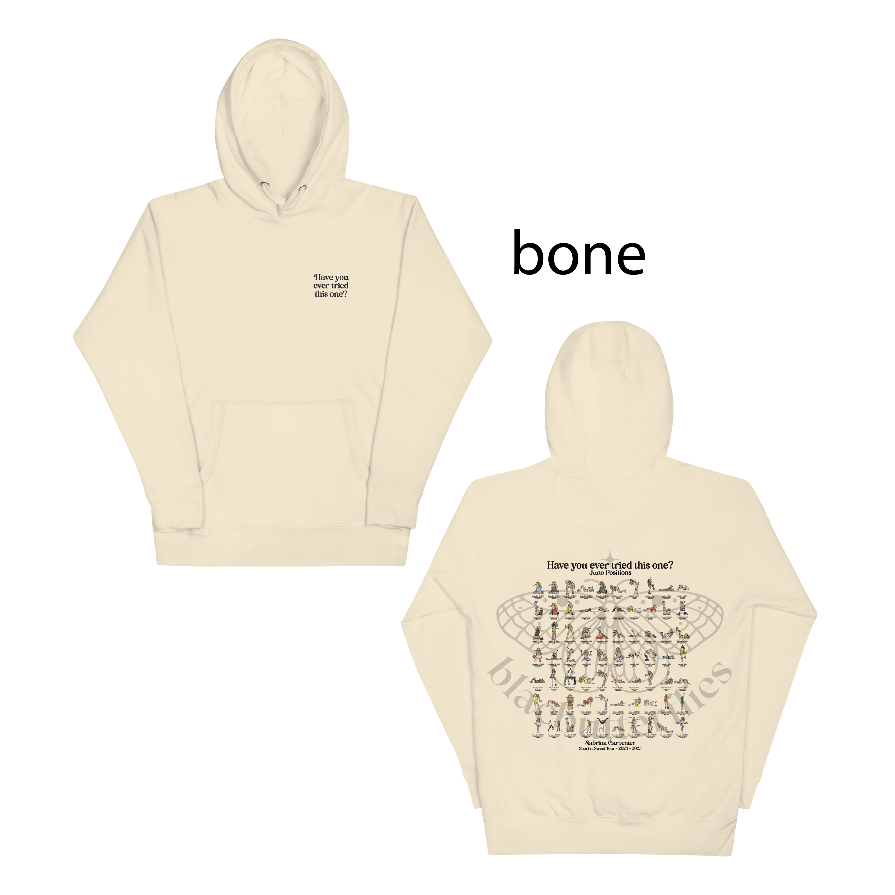 Juno Positions Hoodie (ALL DATES) Light Colours