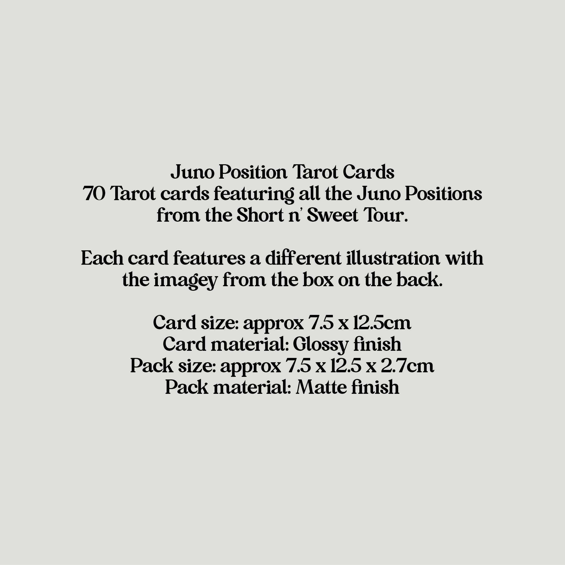 Juno Position Tarot Cards