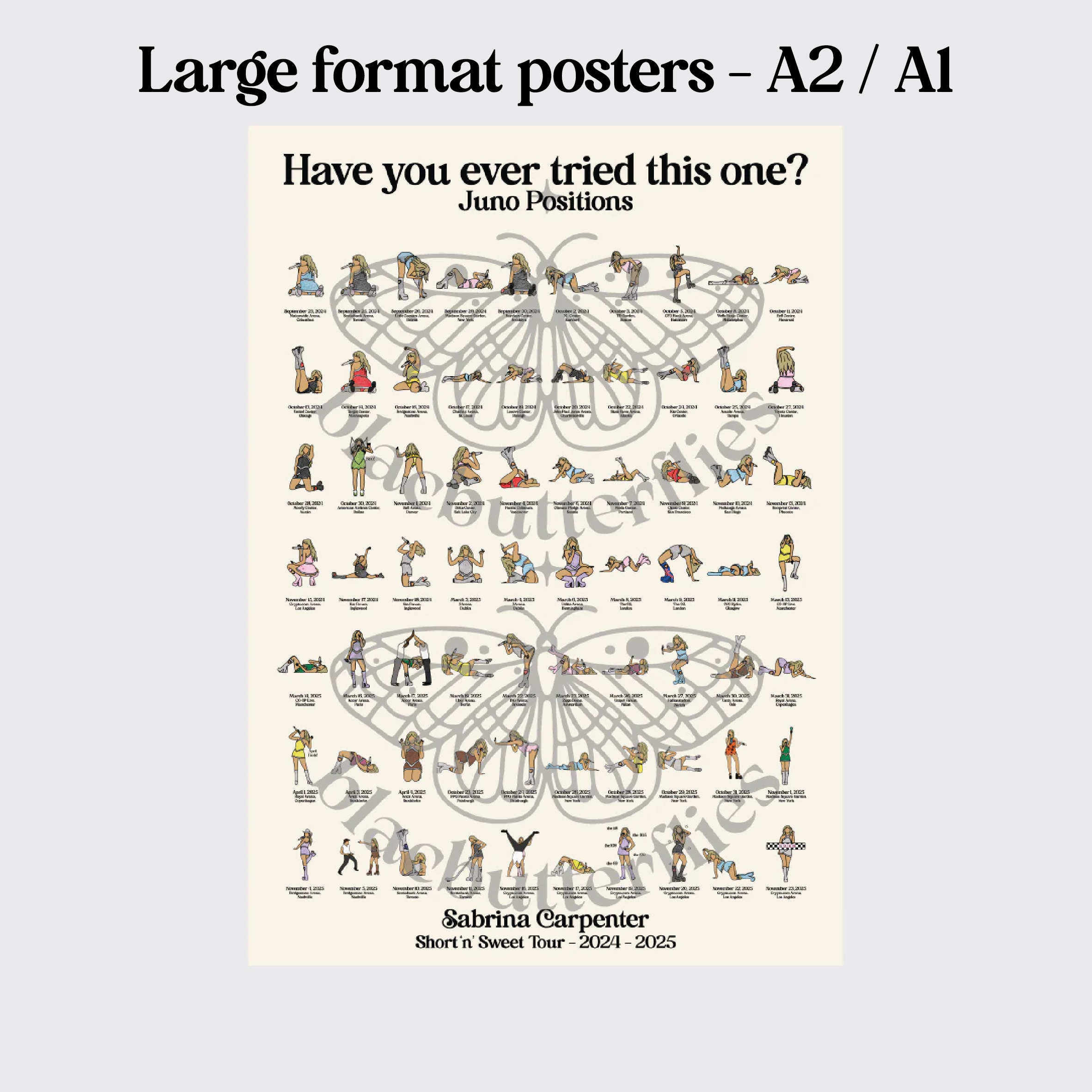 Large Format Juno Positions Poster (A2, A1)