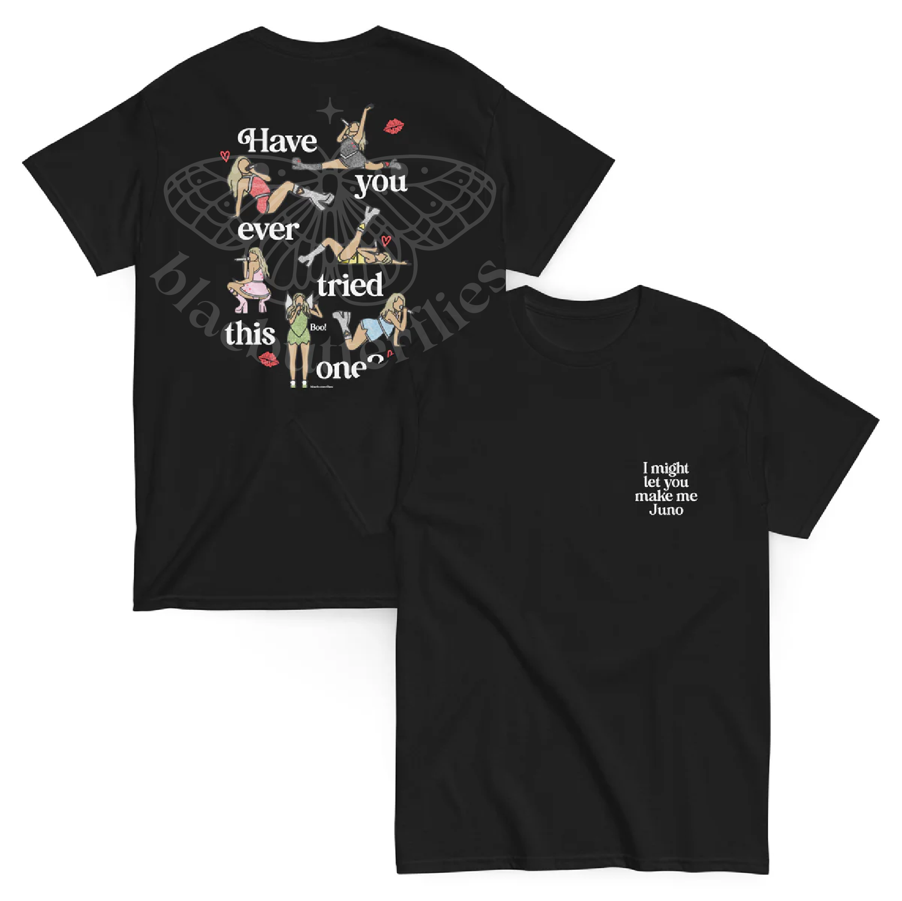 'Make me Juno' Juno Positions T-Shirt Black