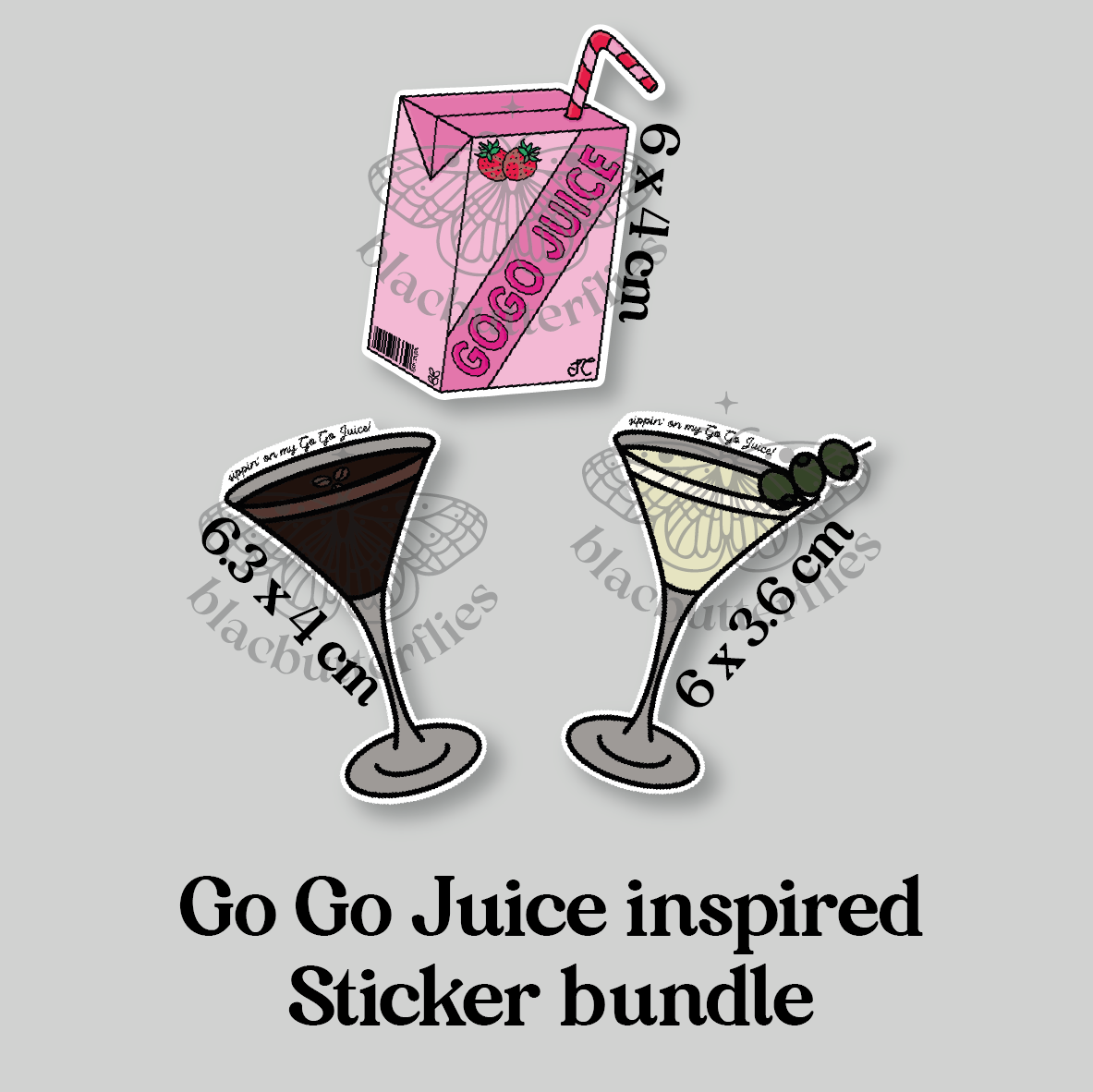 Go Go Juice Inspired Sticker Pack