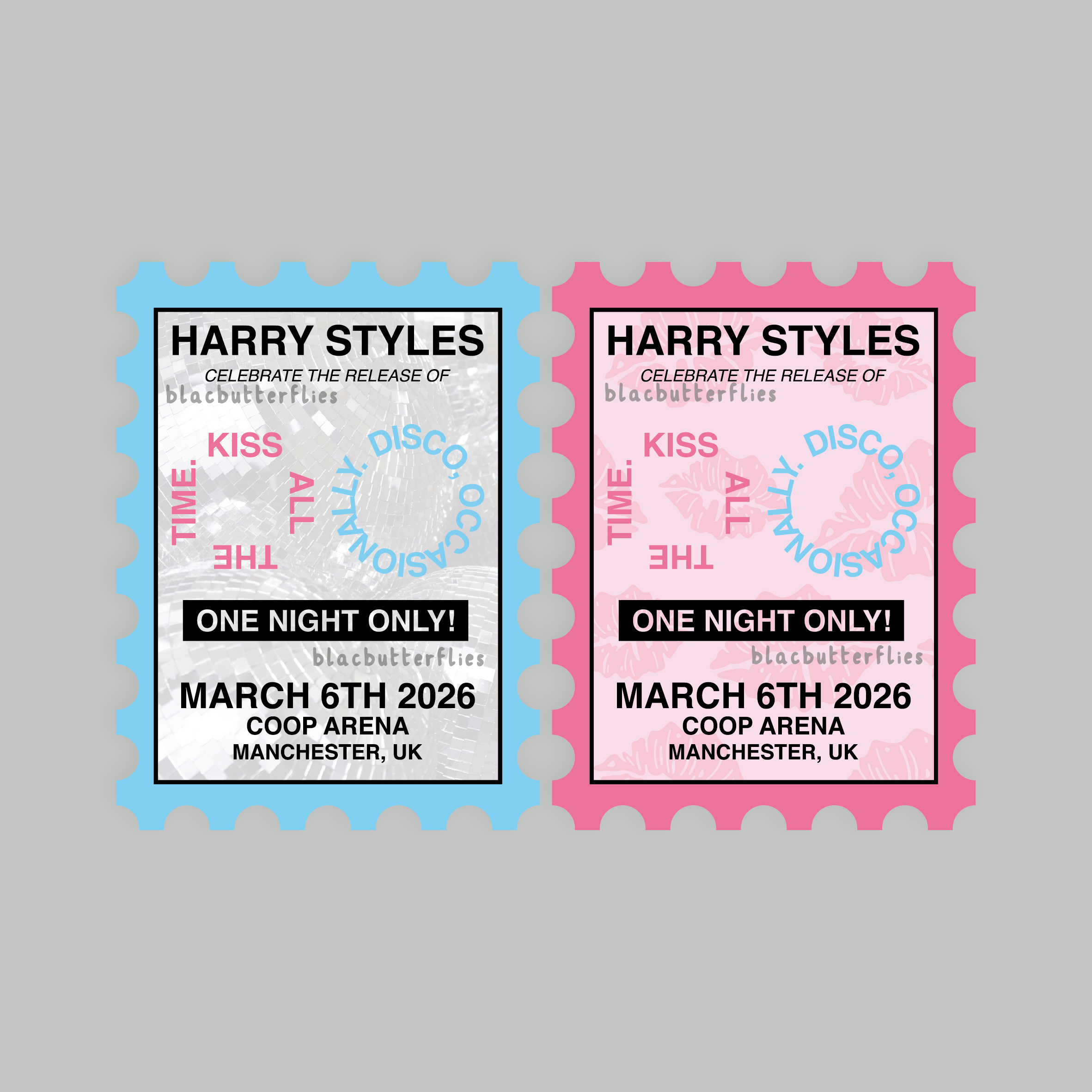 H Styles Kiss Disco ONO Sticker