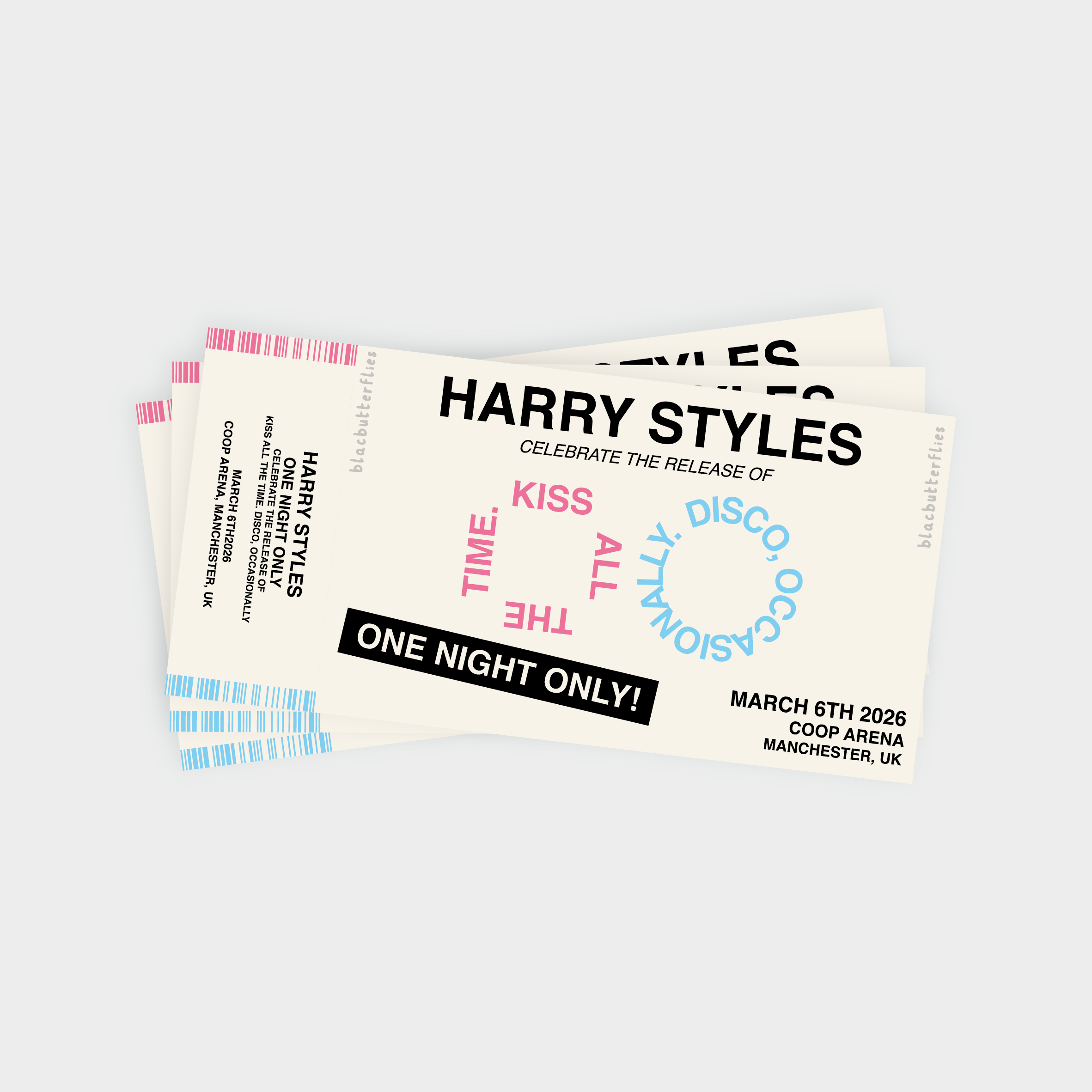 H Styles Kiss Disco ONO Commemorative Ticket