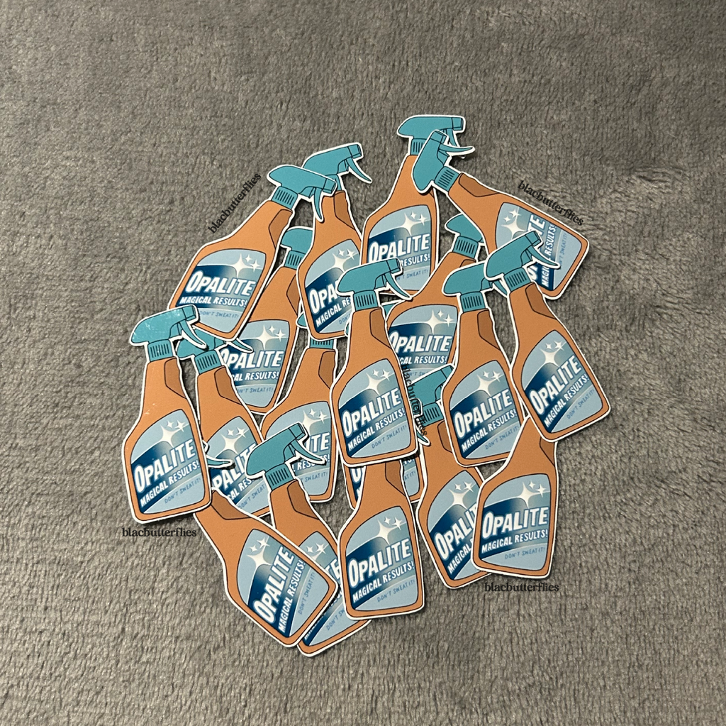 Opalite Spray Bottle Sticker
