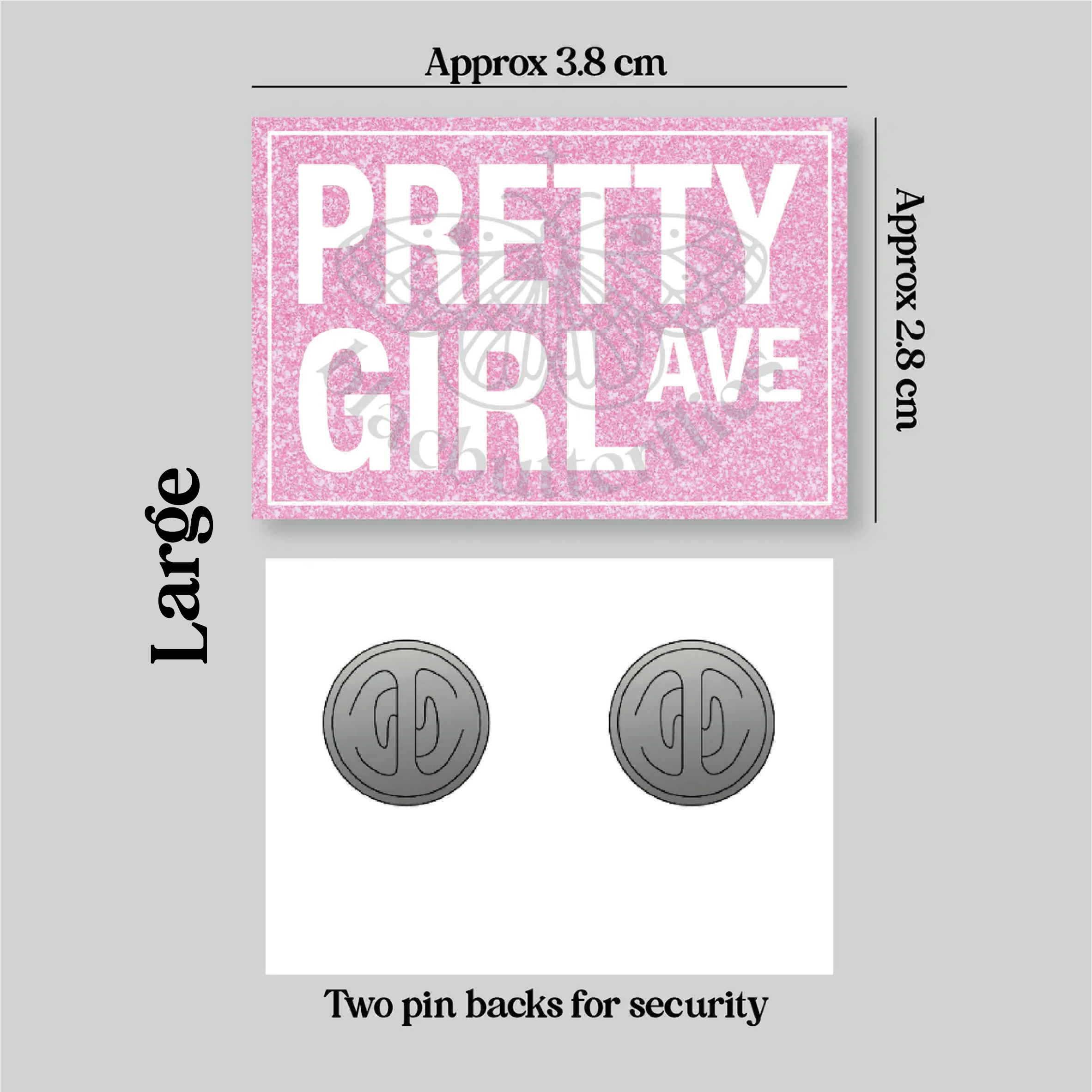 Pretty Girl Avenue Pin Badge