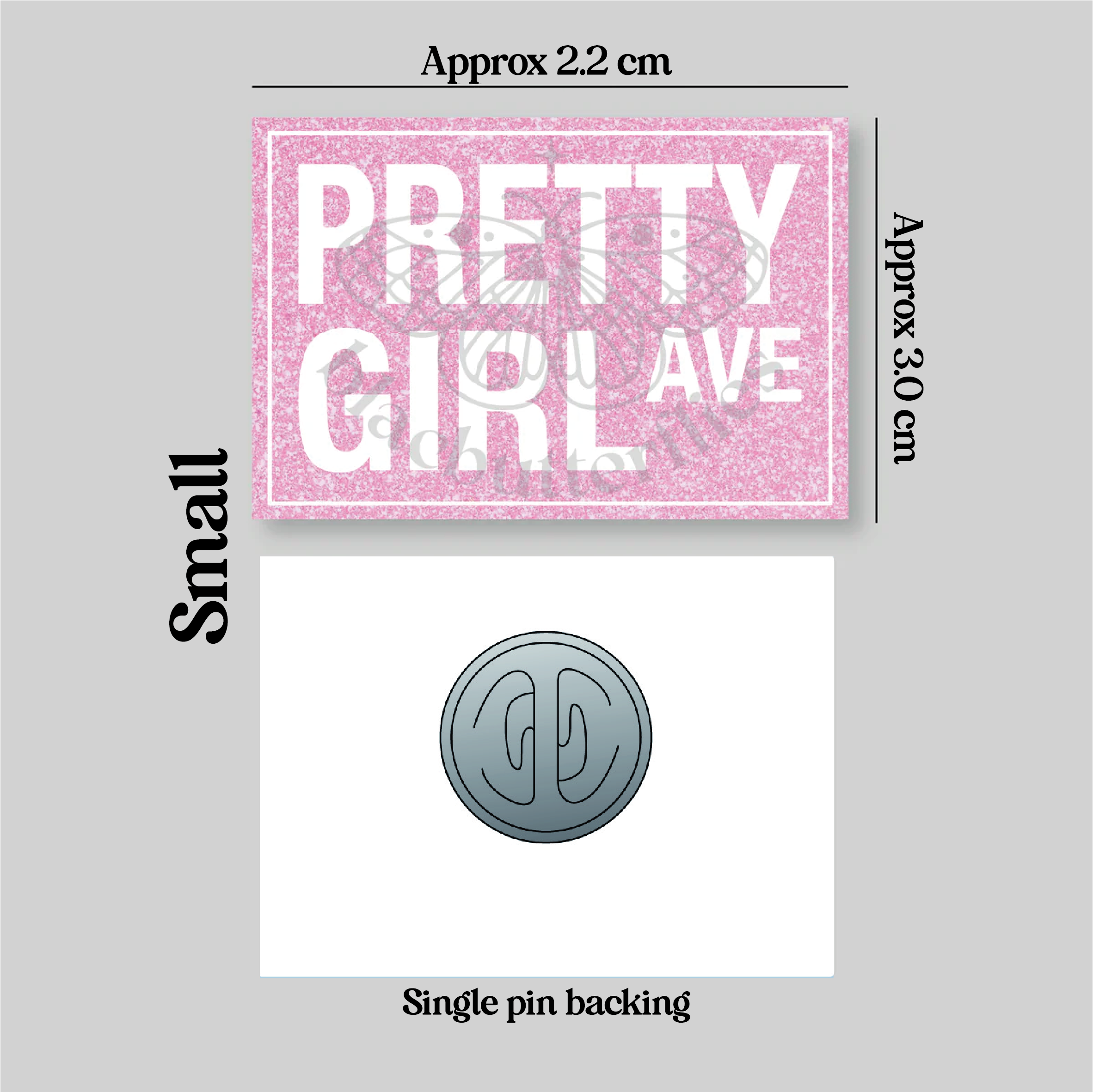 Pretty Girl Avenue Pin Badge