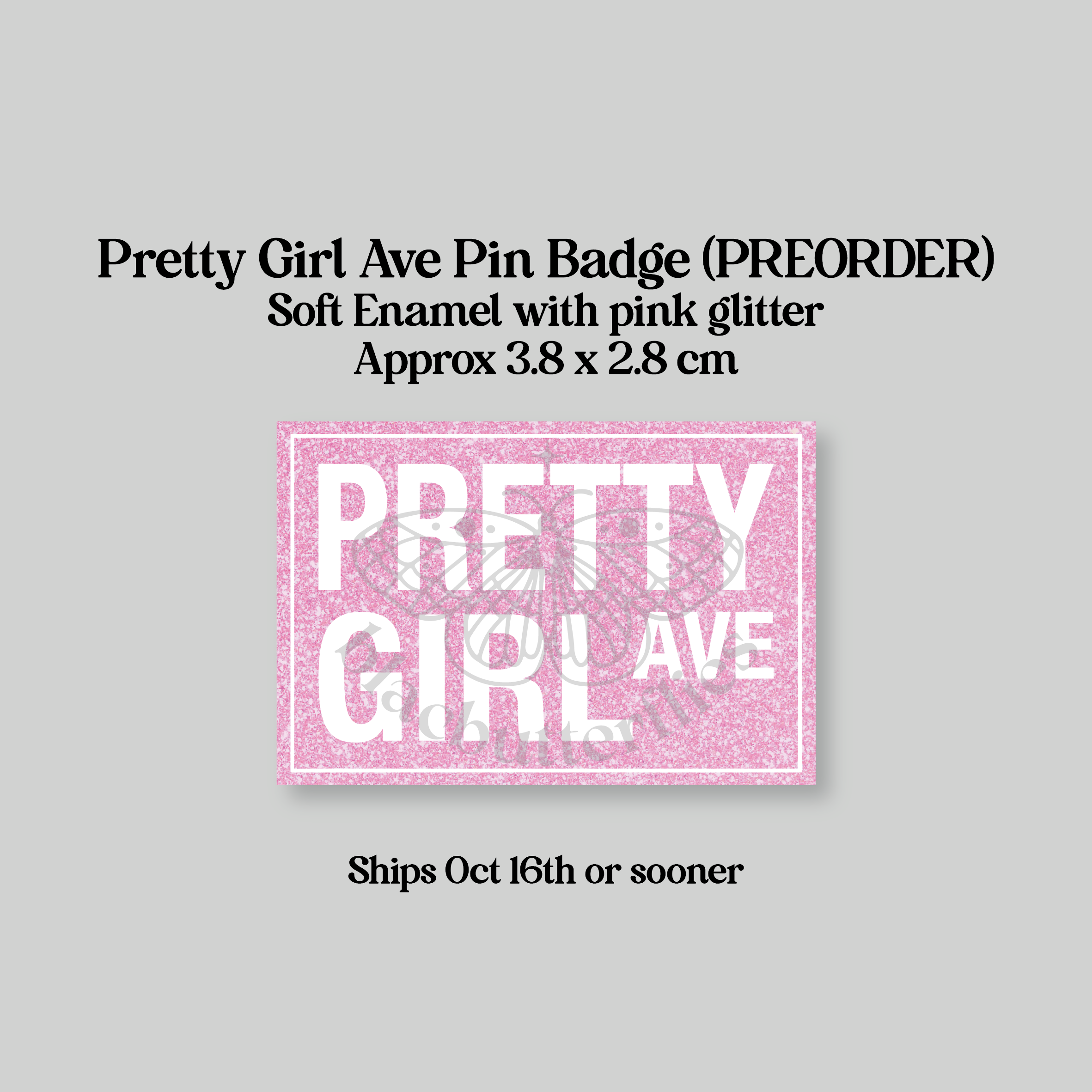 Pretty Girl Avenue Pin Badge