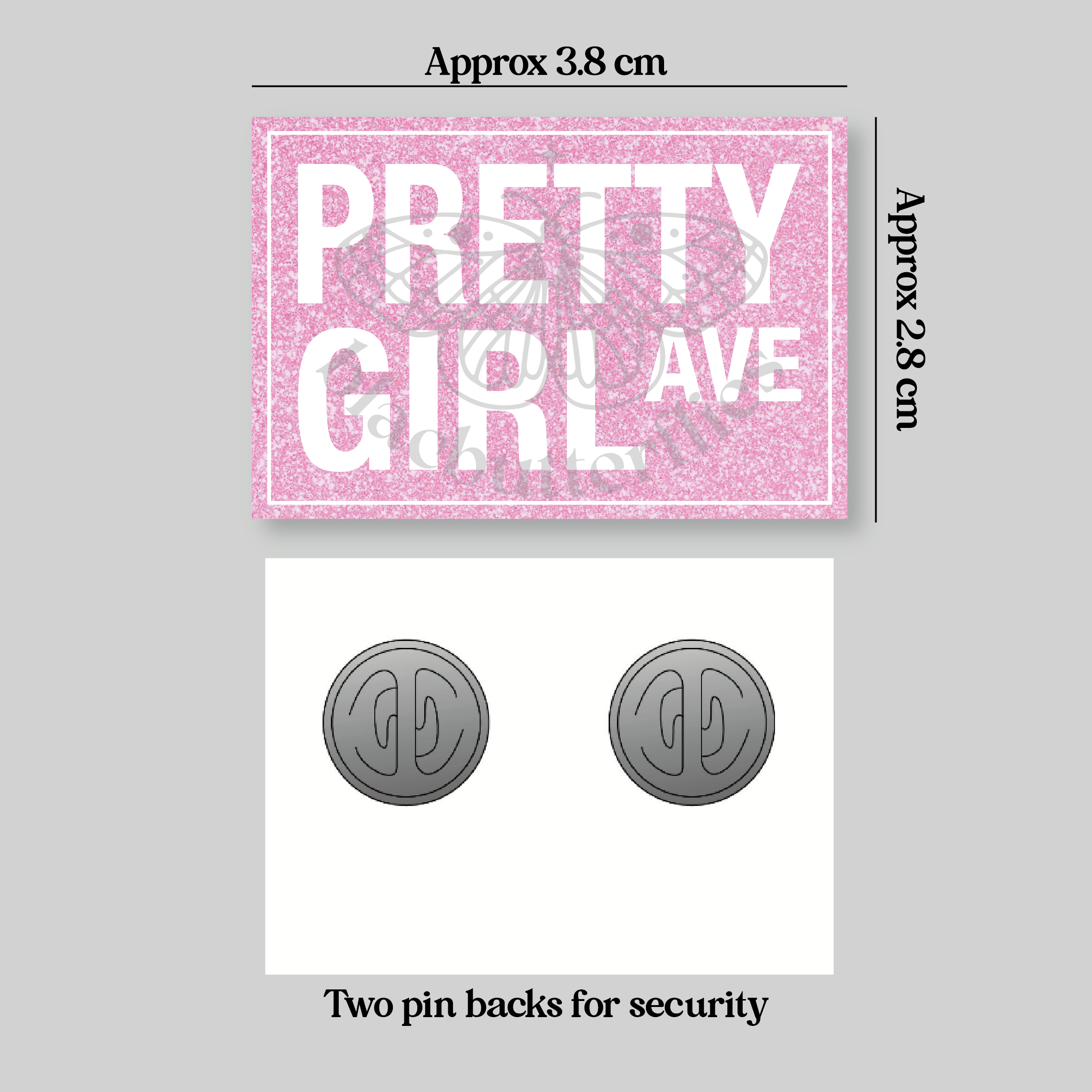 Pretty Girl Avenue Pin Badge