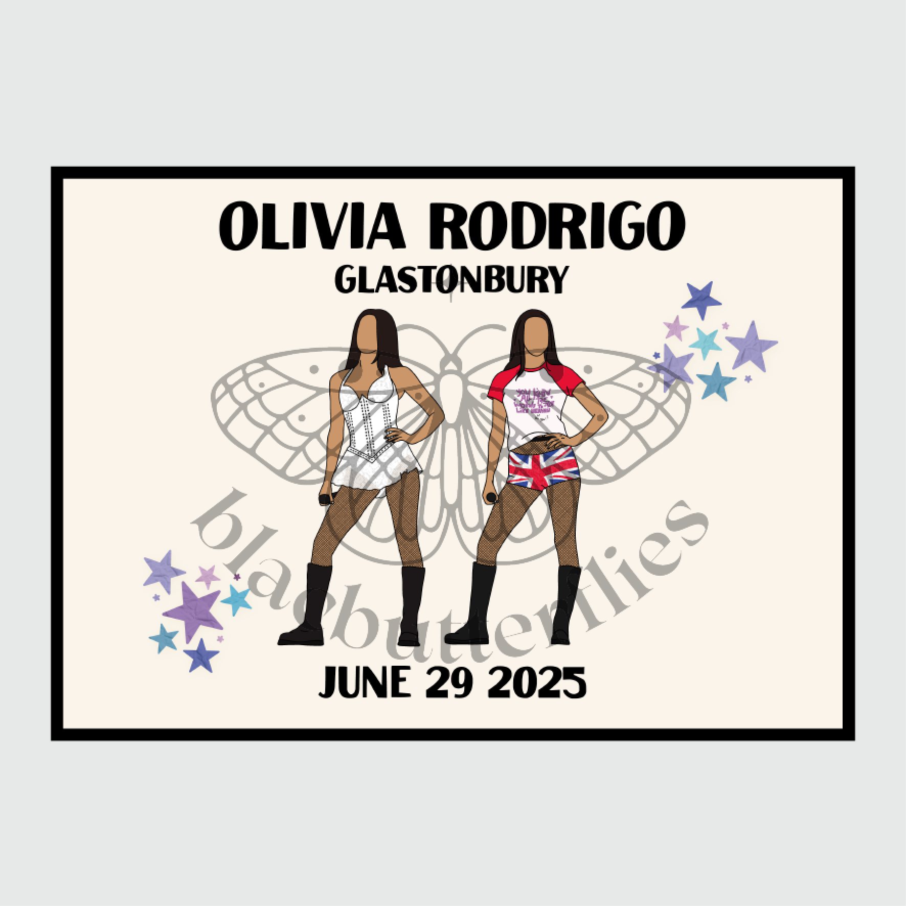 Rodrigo Glastonbury Commemorate Poster