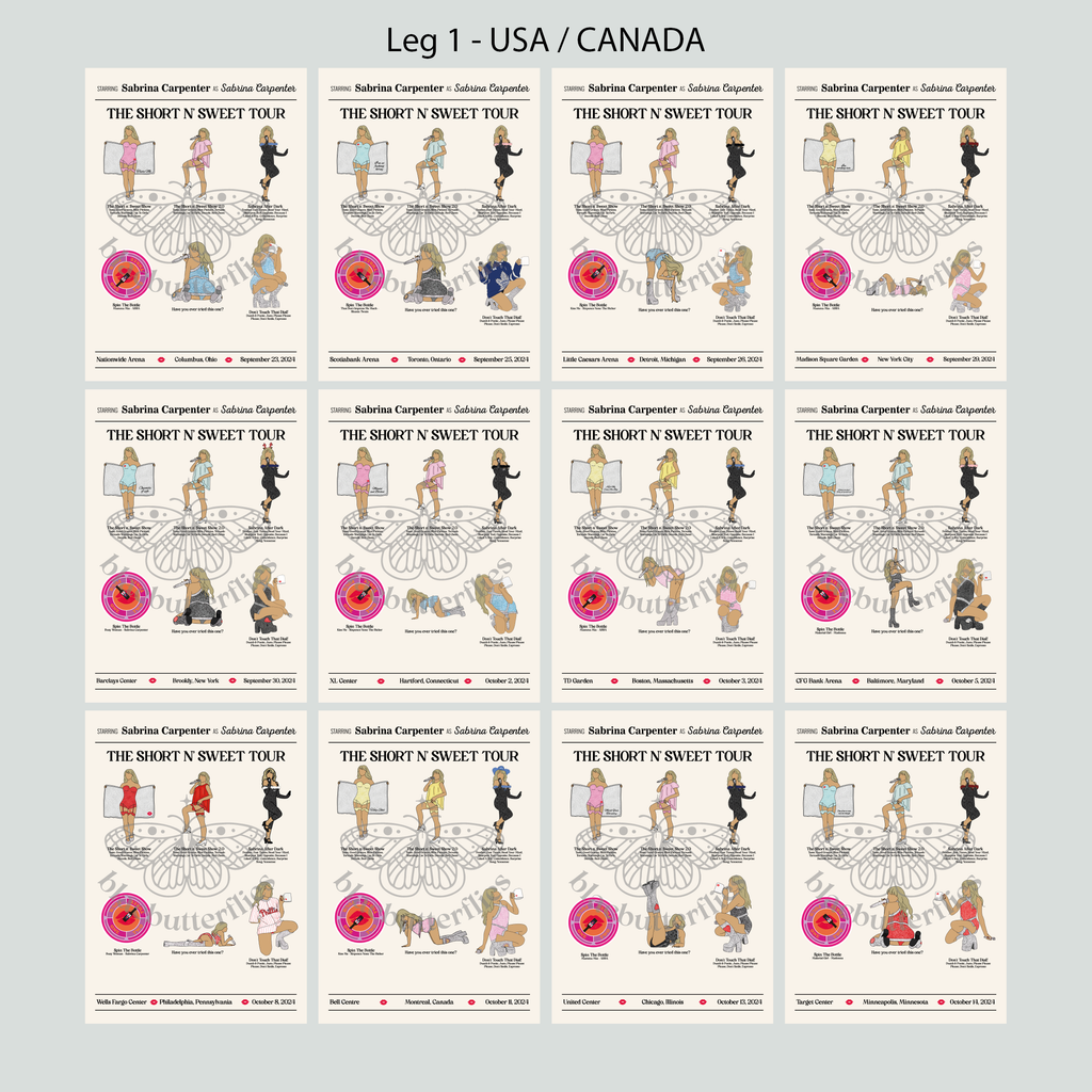 Carpenter Outfit Tour Poster Custom Date