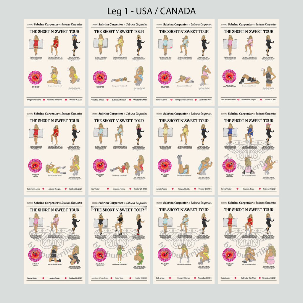 Carpenter Outfit Tour Poster Custom Date