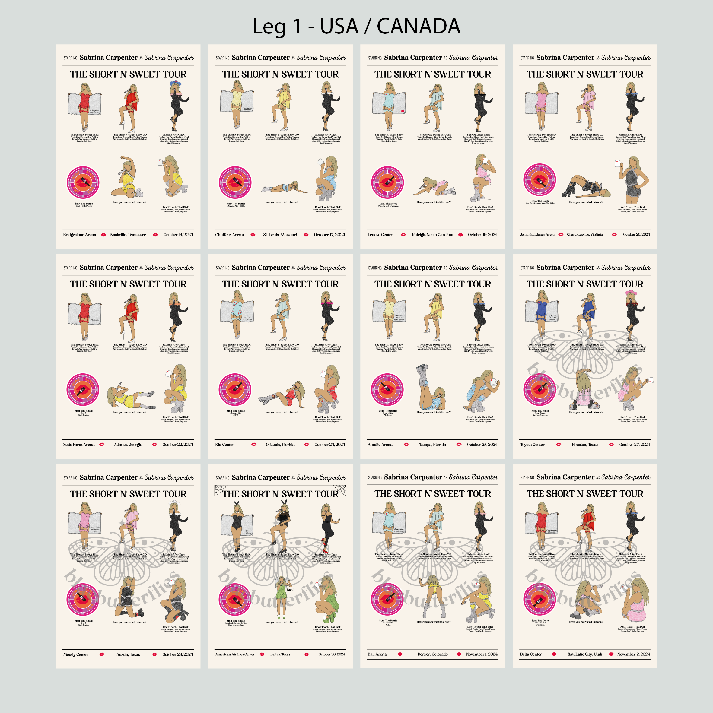 Carpenter Outfit Tour Poster Custom Date