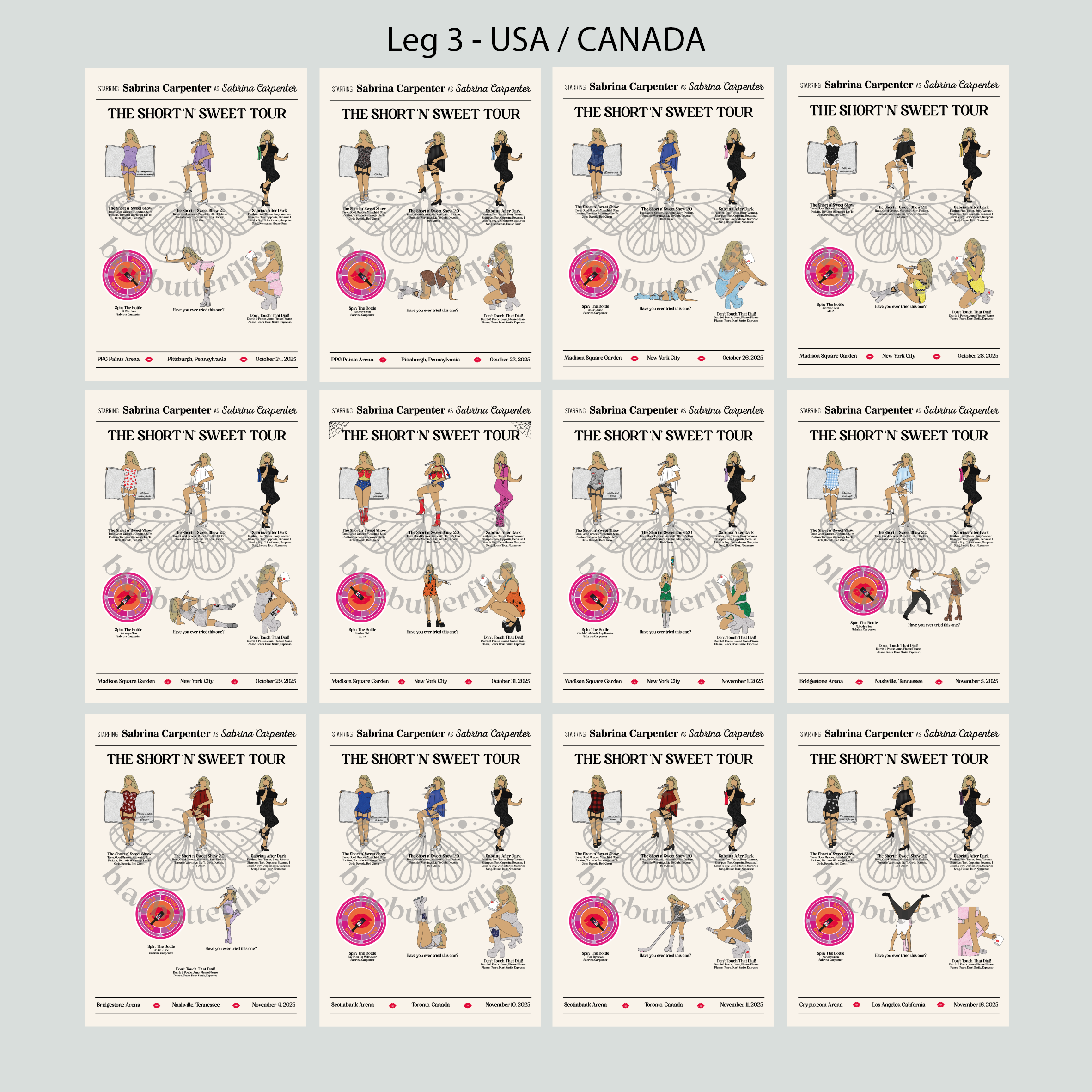 Carpenter Outfit Tour Poster Custom Date