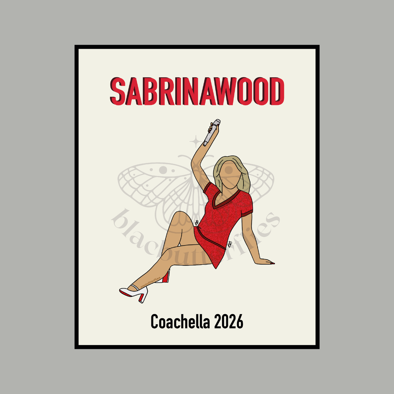 Sabrinawood Coachella Outfit Poster