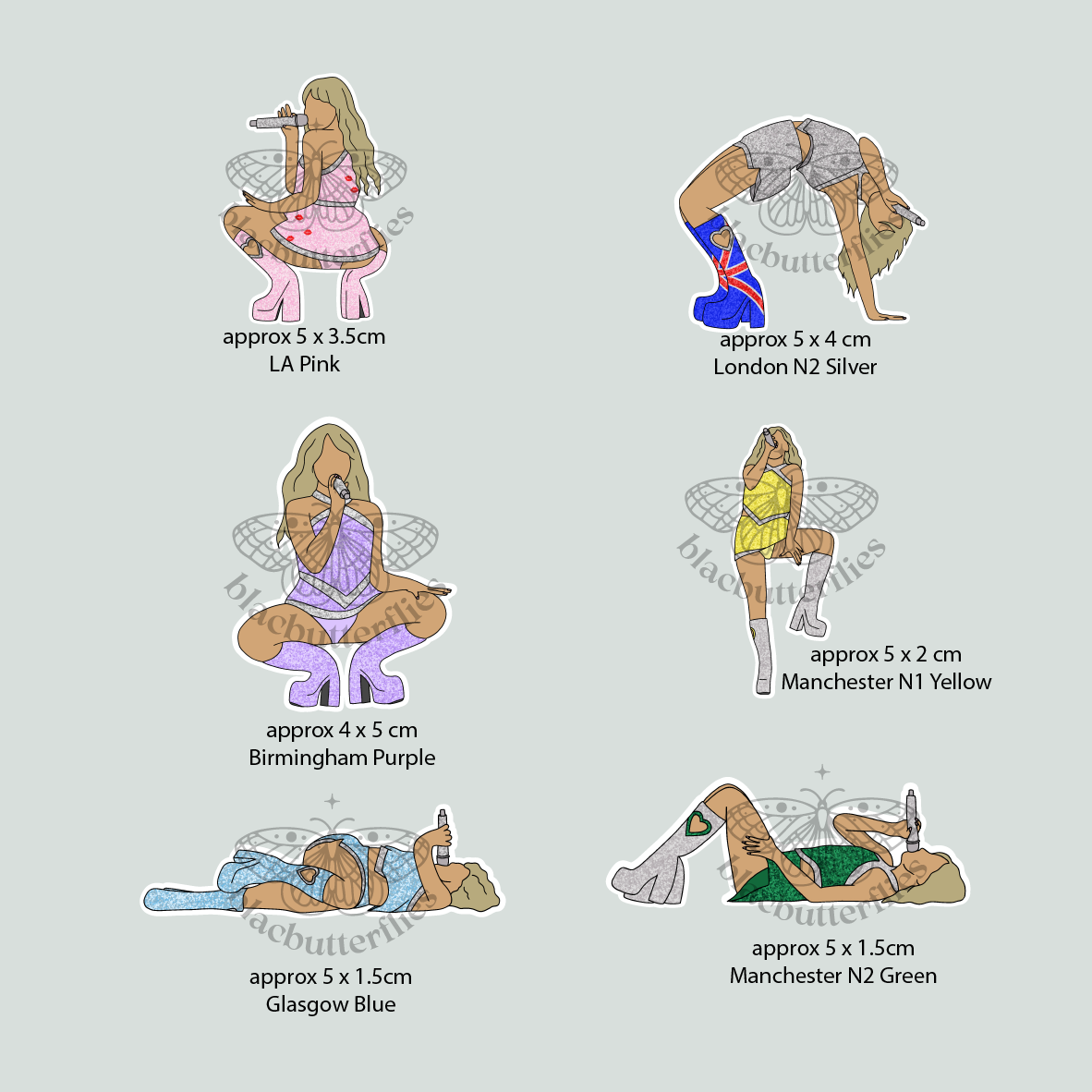 Juno Positions Stickers