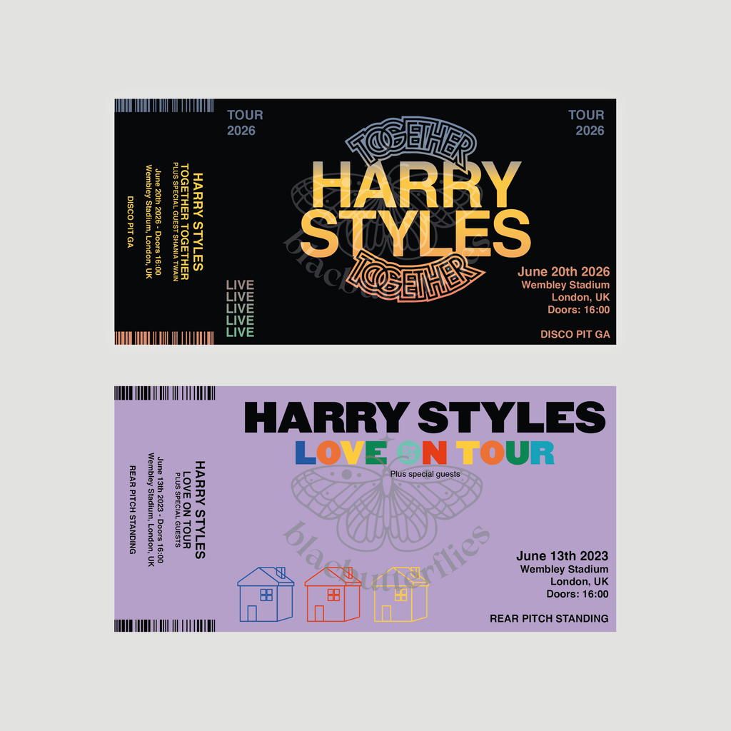 Styles Concert Tour Keepsake Tickets