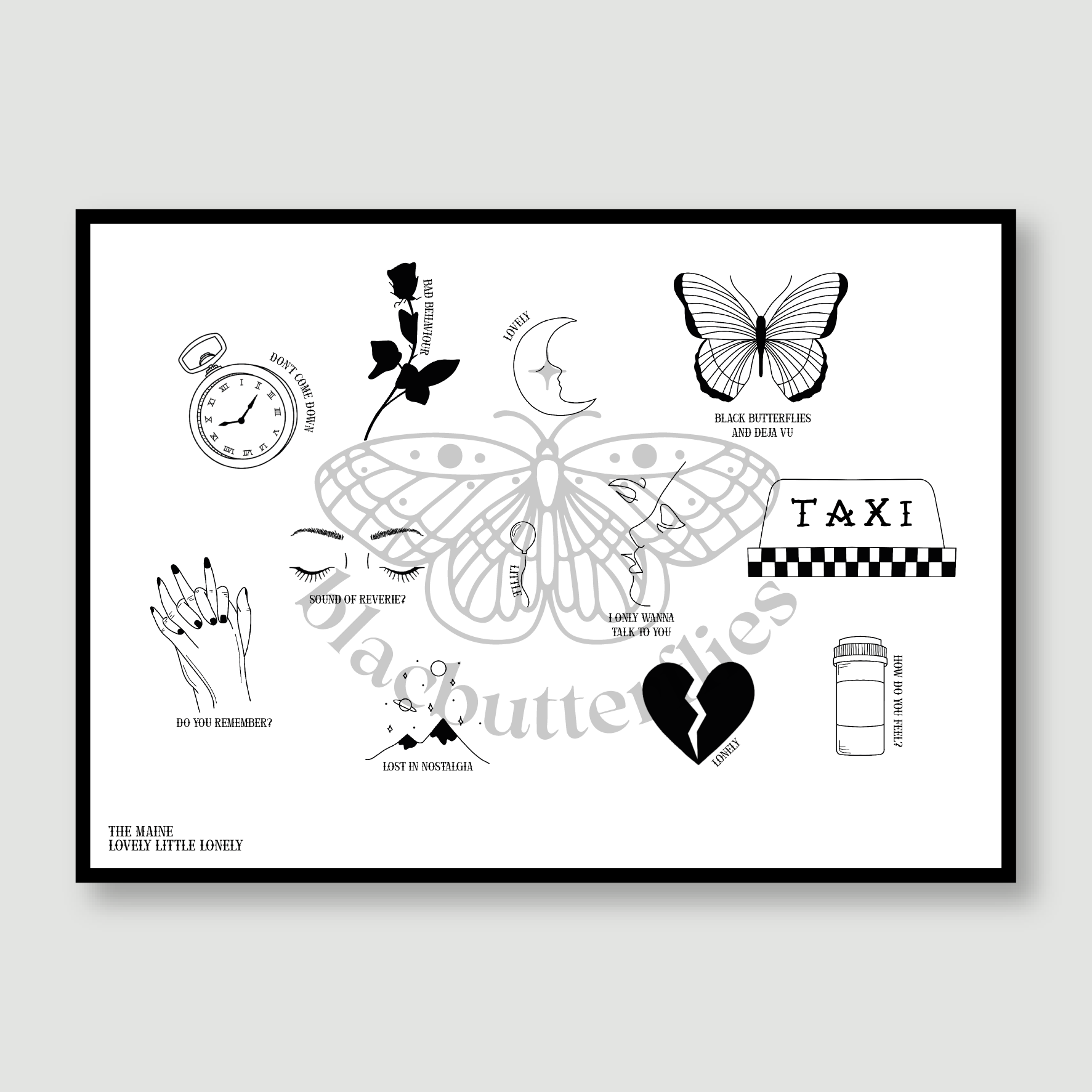 The Maine Flash Style Illustation Poster