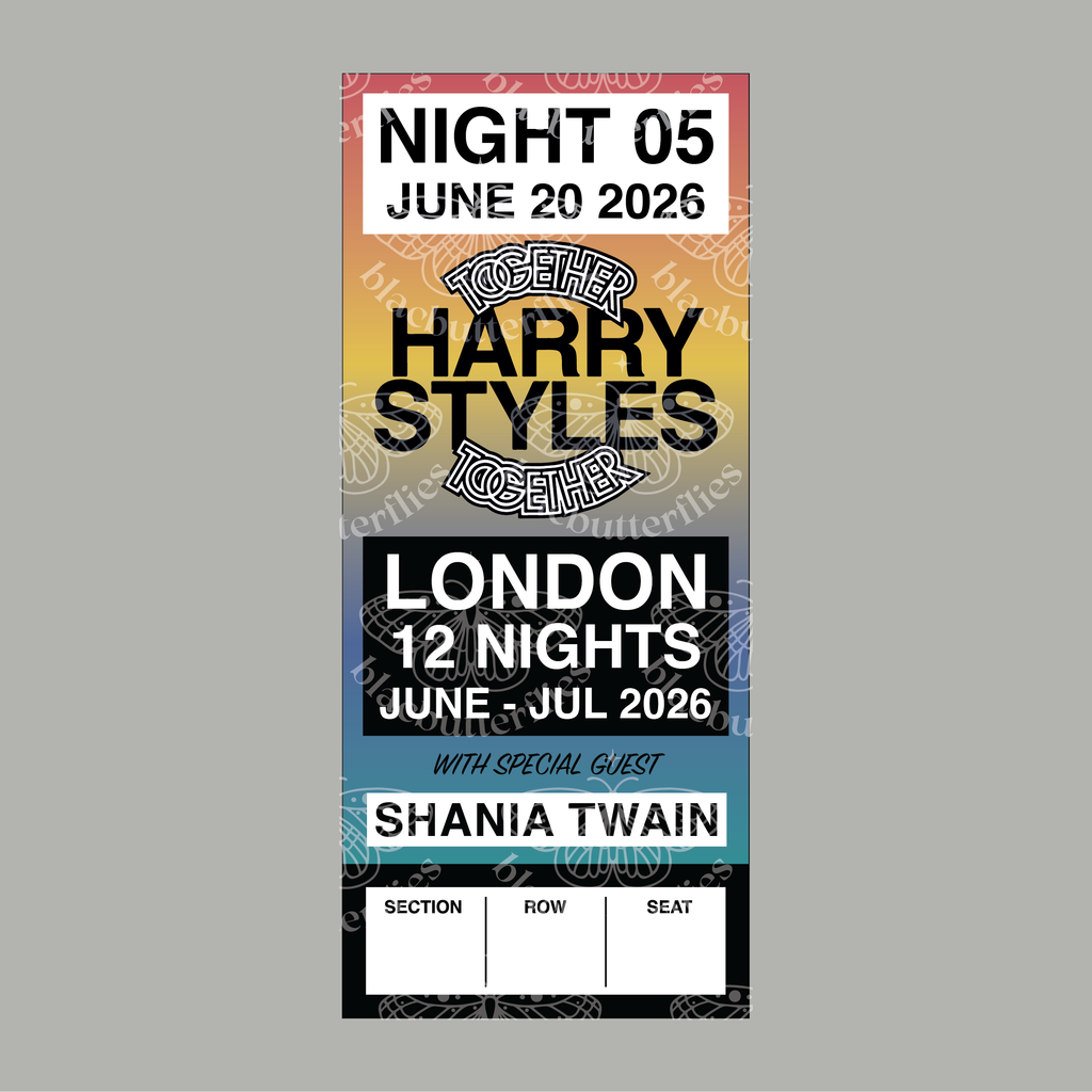 Custom Together Tour Keepsake Tickets