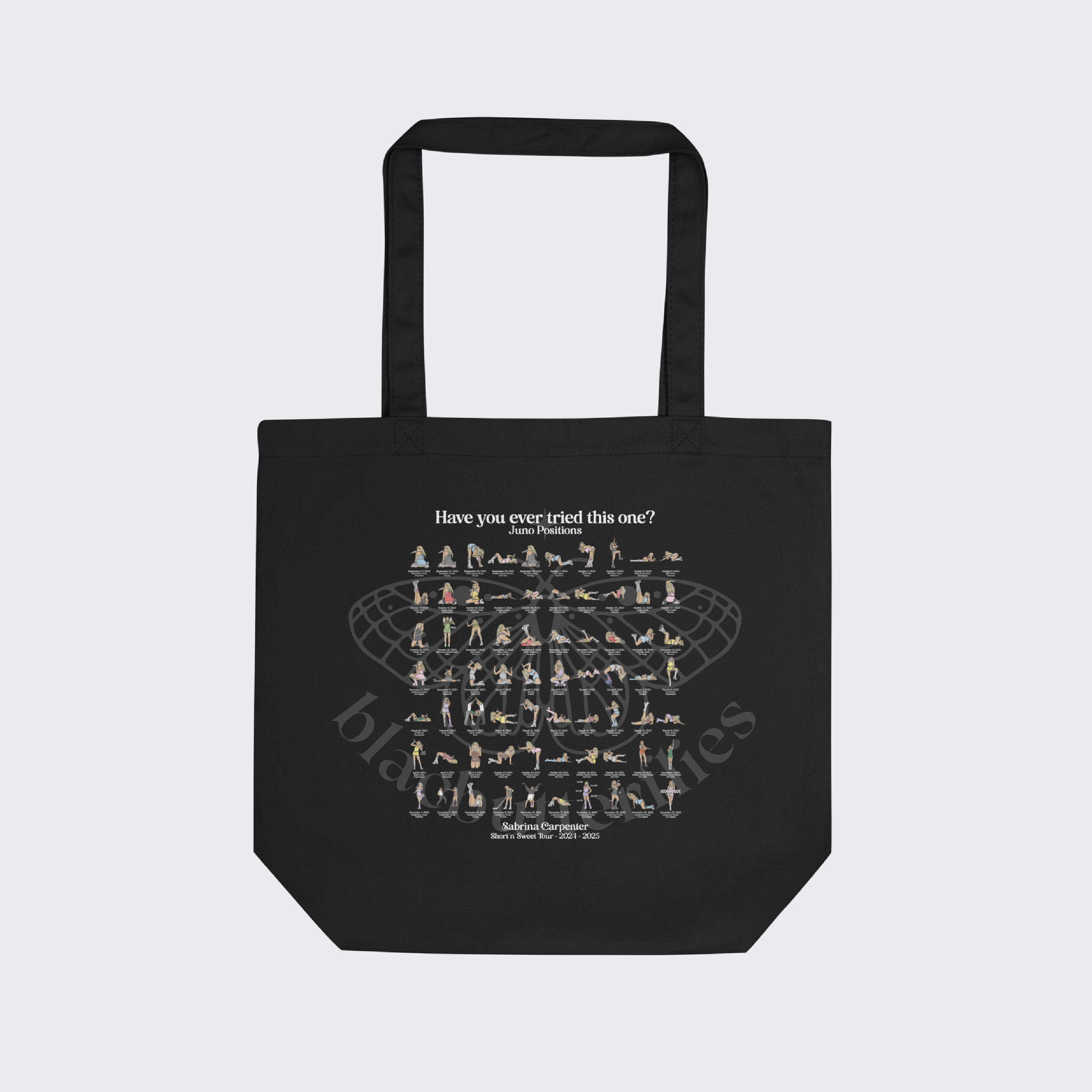 Juno Positions Tote Bag Black