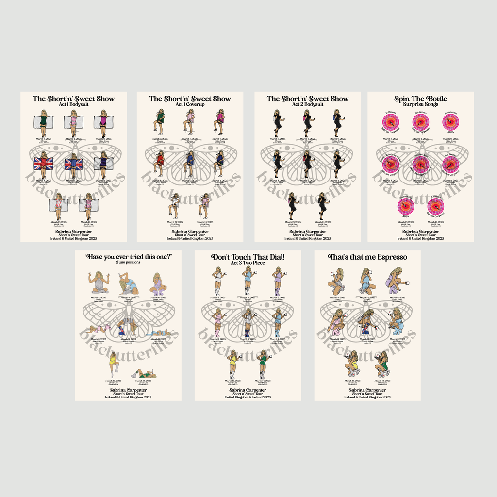 Carpenter Sweet Tour Prints (UK/IRELAND LEG)