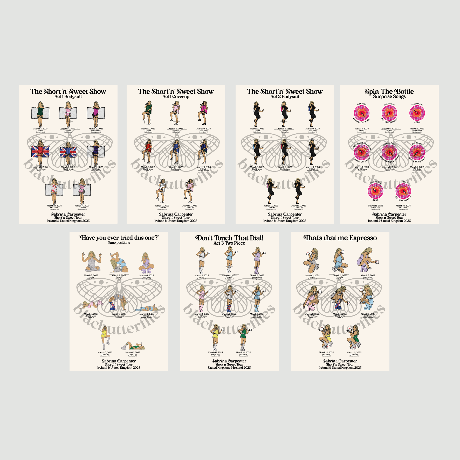 Carpenter Sweet Tour Prints (UK/IRELAND LEG)